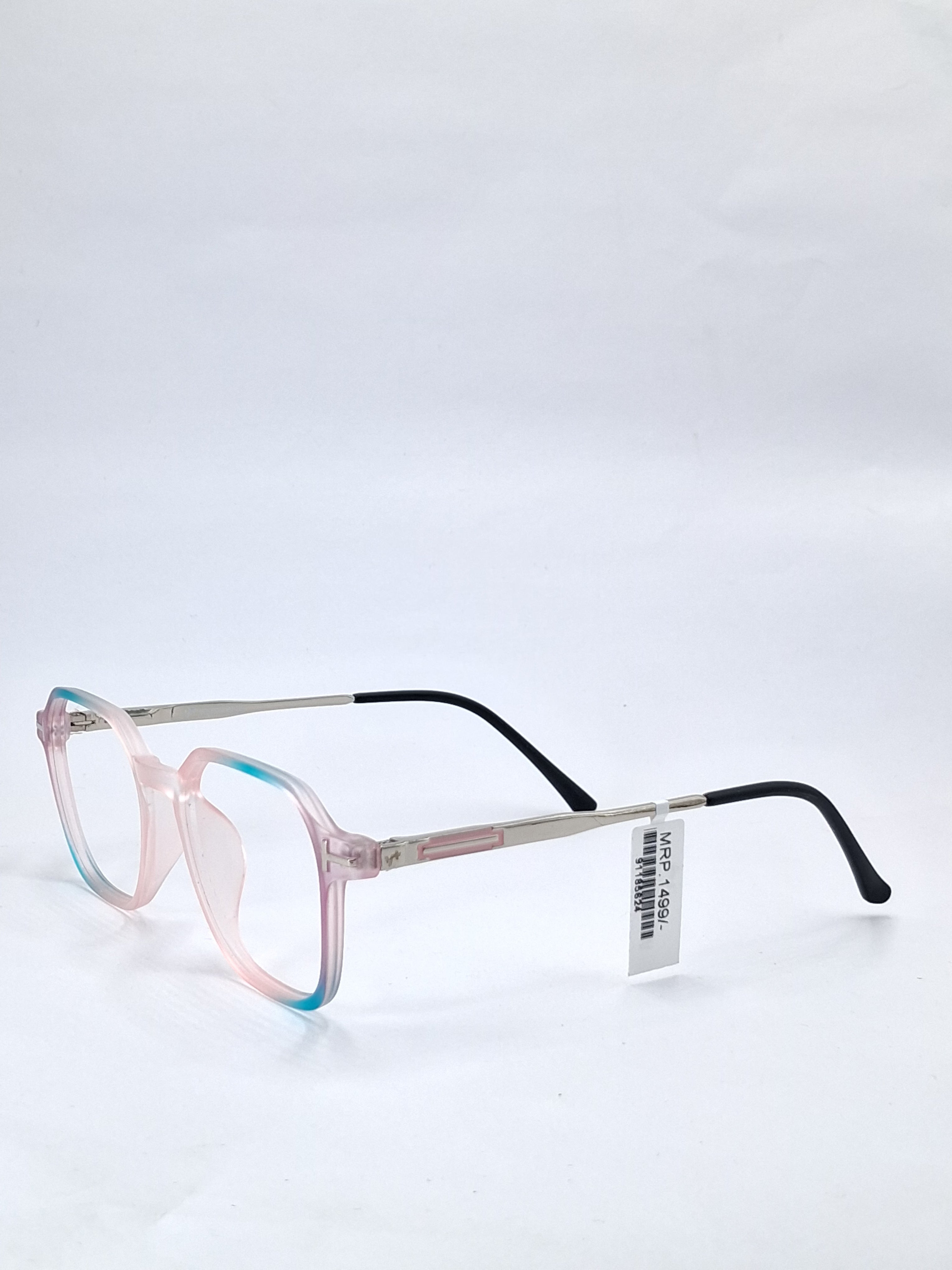 vision plus duale tone matte pink and green with metal stick frame
