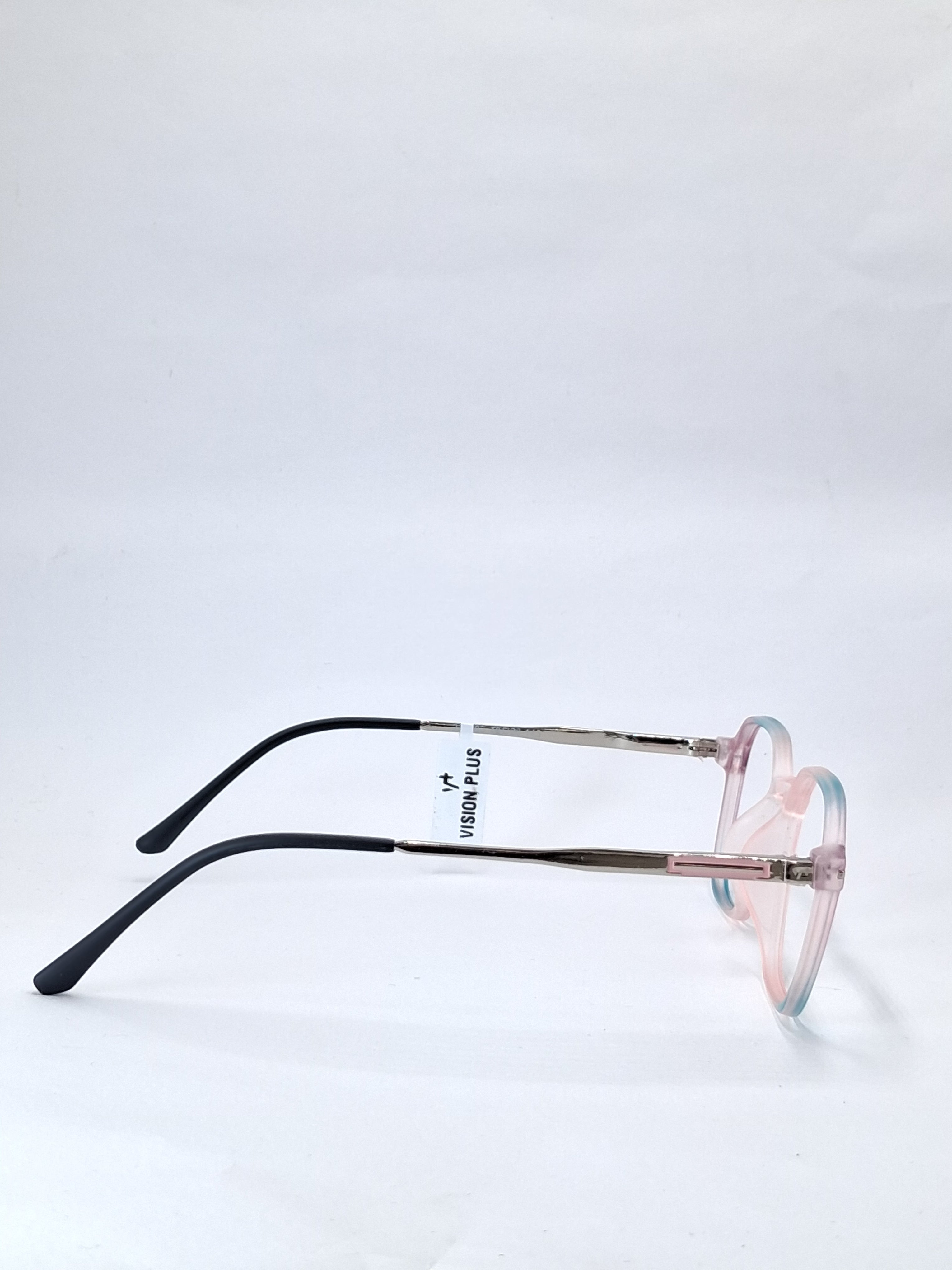 vision plus duale tone matte pink and green with metal stick frame