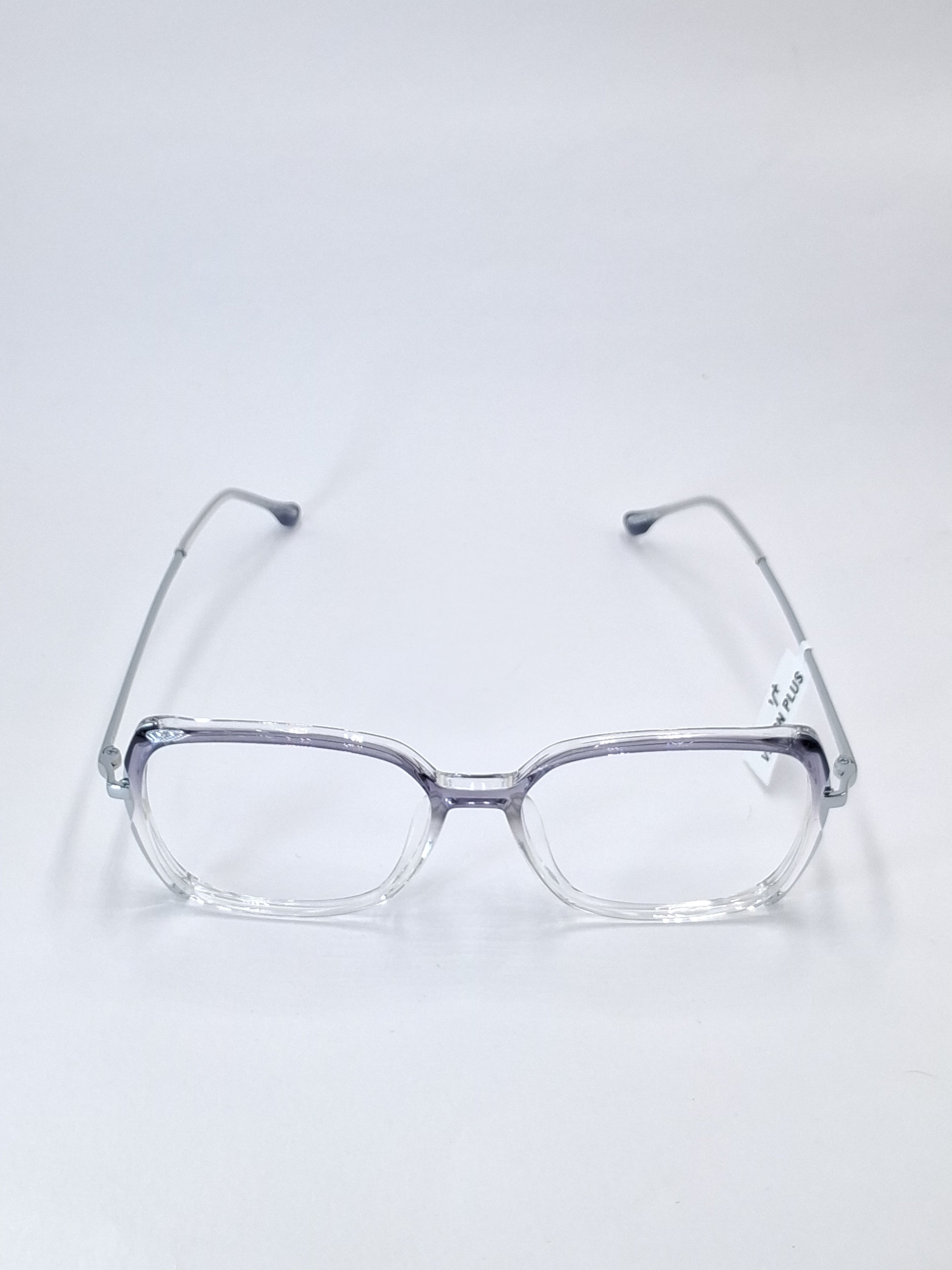 vision plus crystal gray with white with metal stick frame