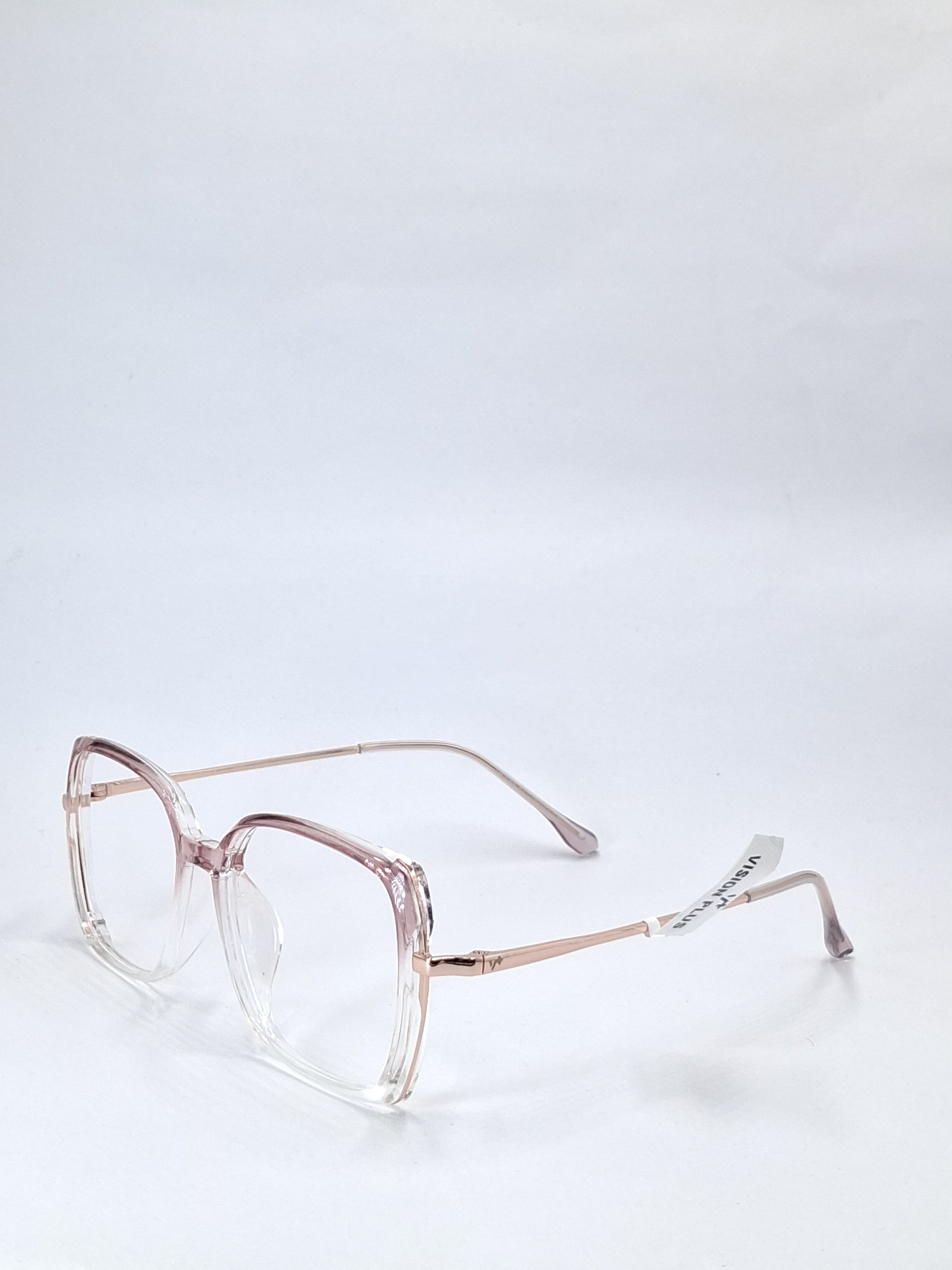 vision plus crystal pink with white with metal stick frame