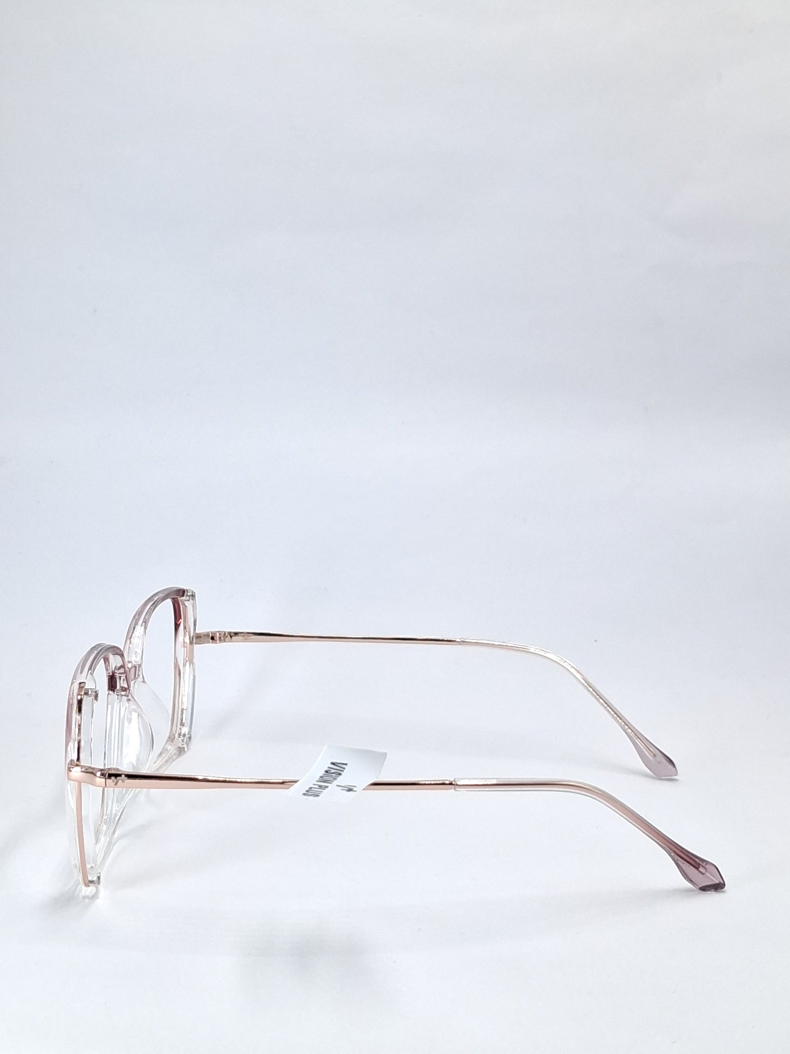 vision plus crystal pink with white with metal stick frame