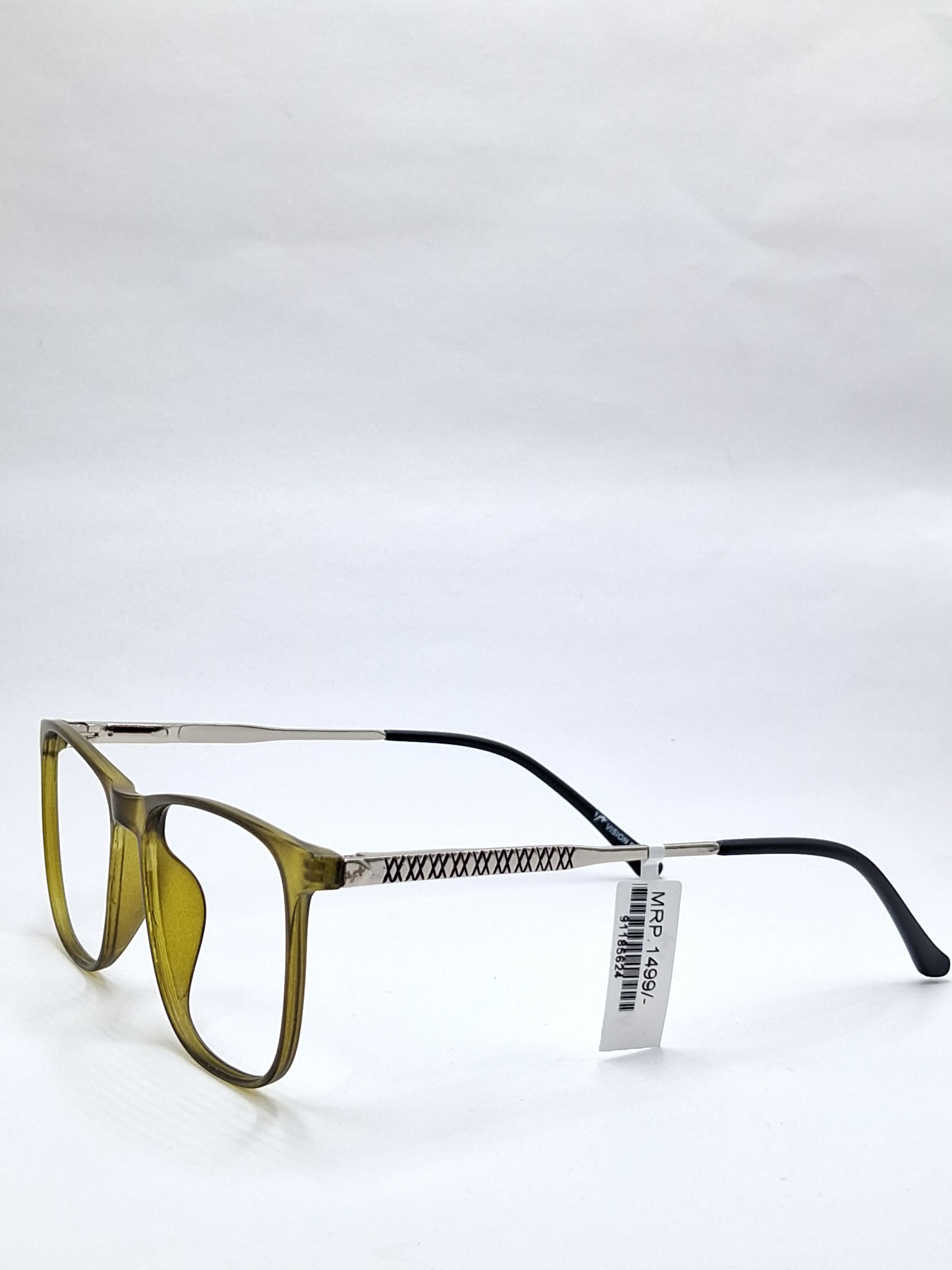 vision plus matte olive green with metal stick frame