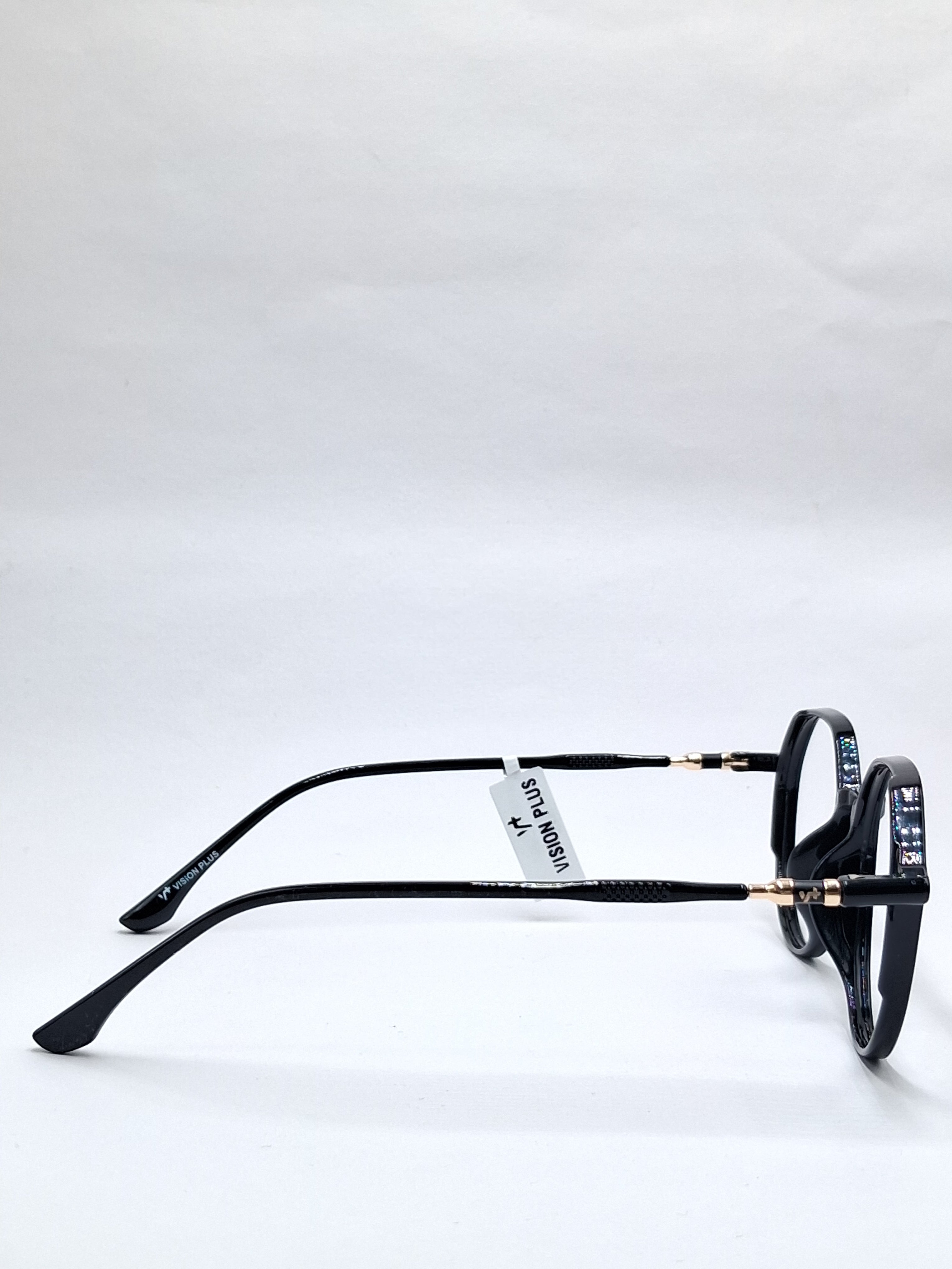 vision plus glossy black with metal stick frame