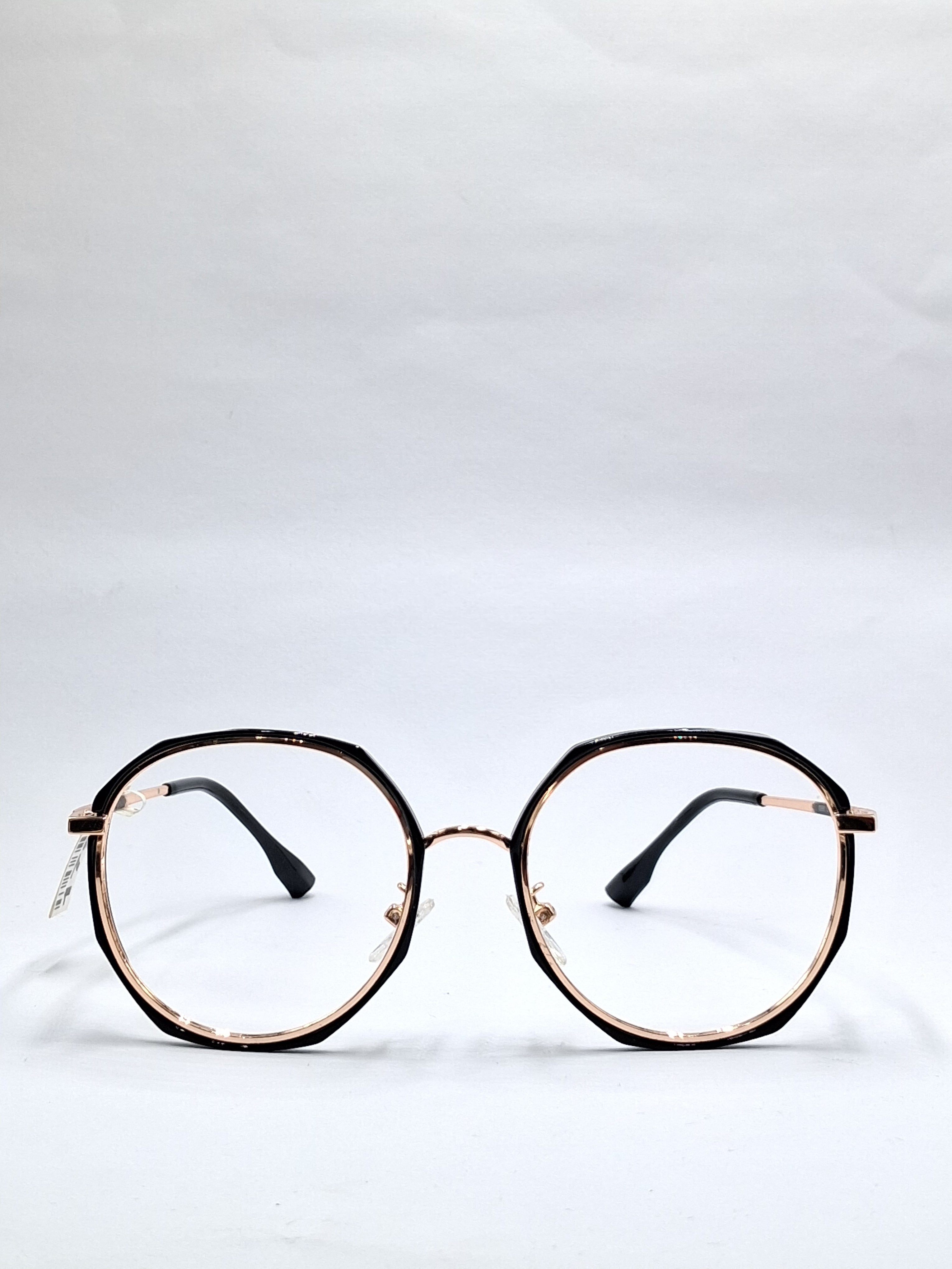 vision plus black and gold metal frame