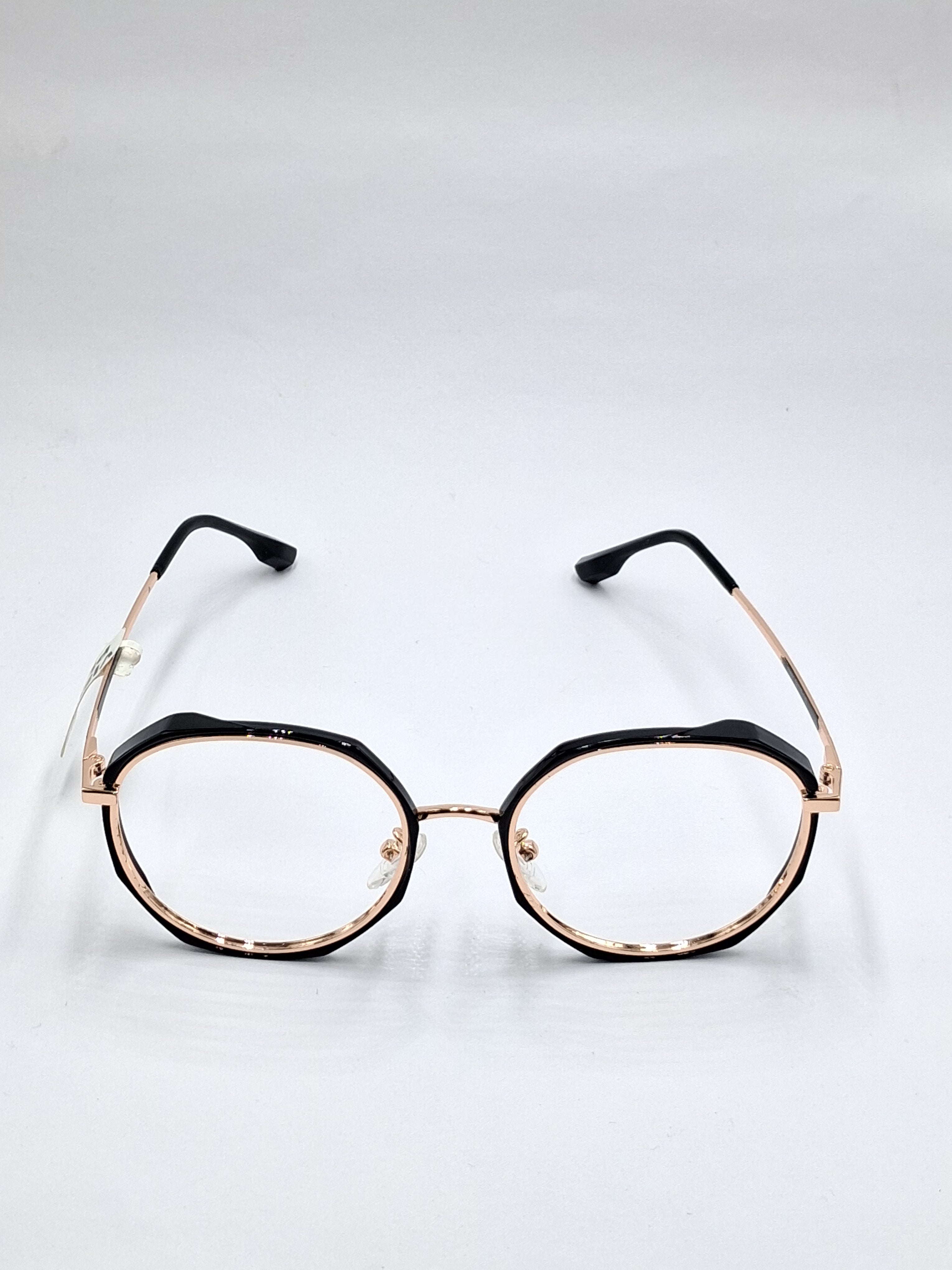 vision plus black and gold metal frame