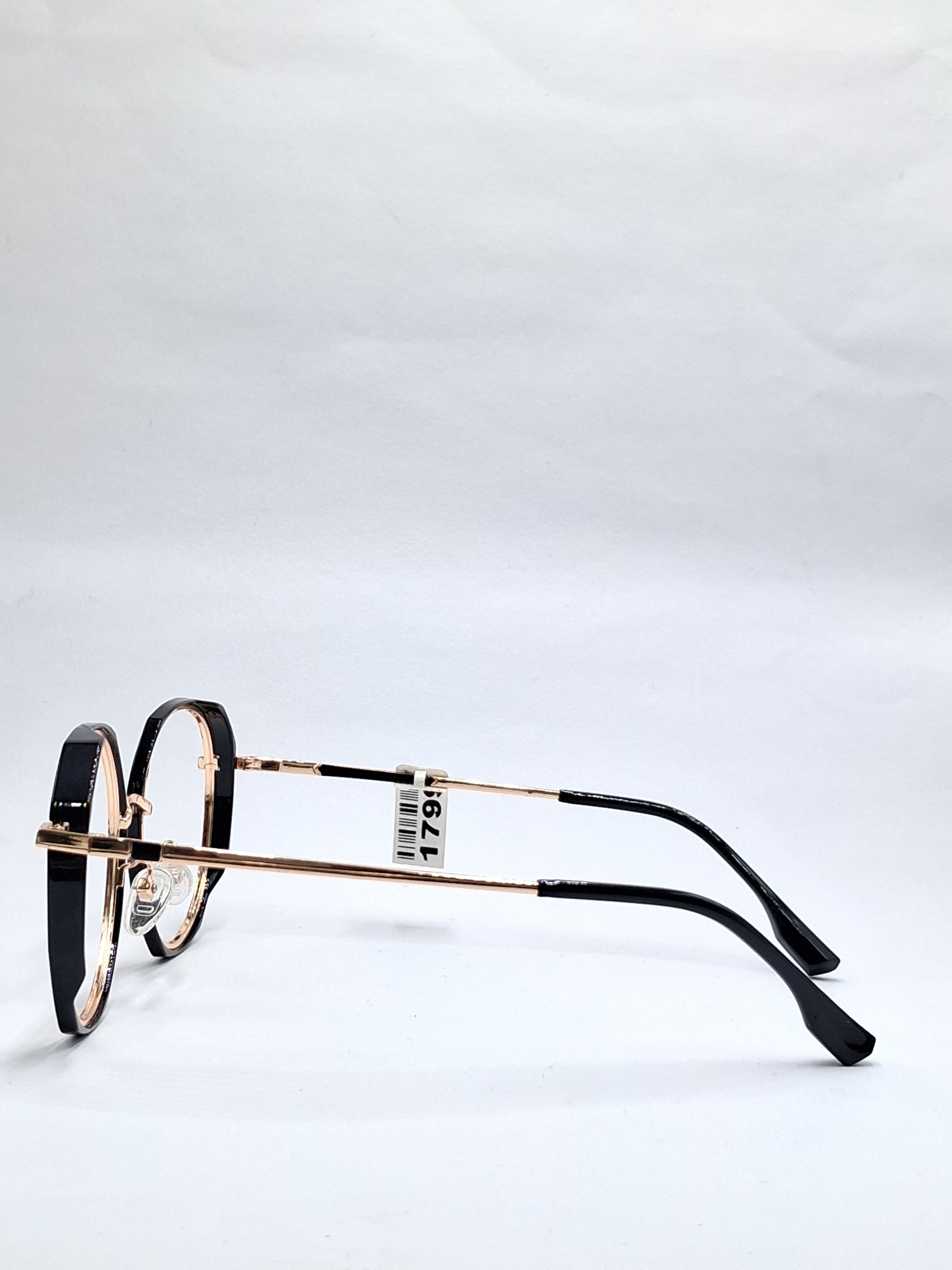 vision plus black and gold metal frame