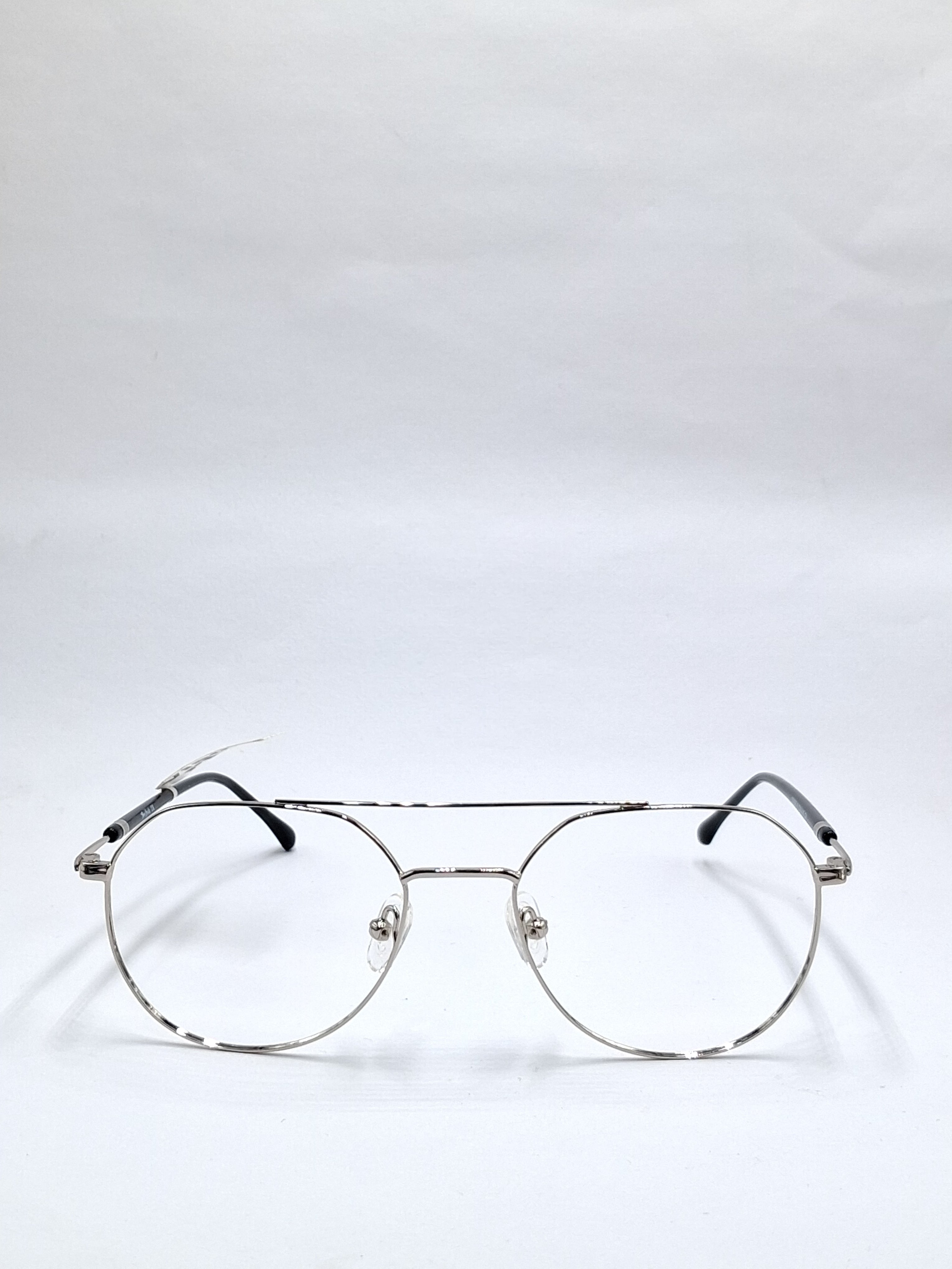 vision plus silver metal frame