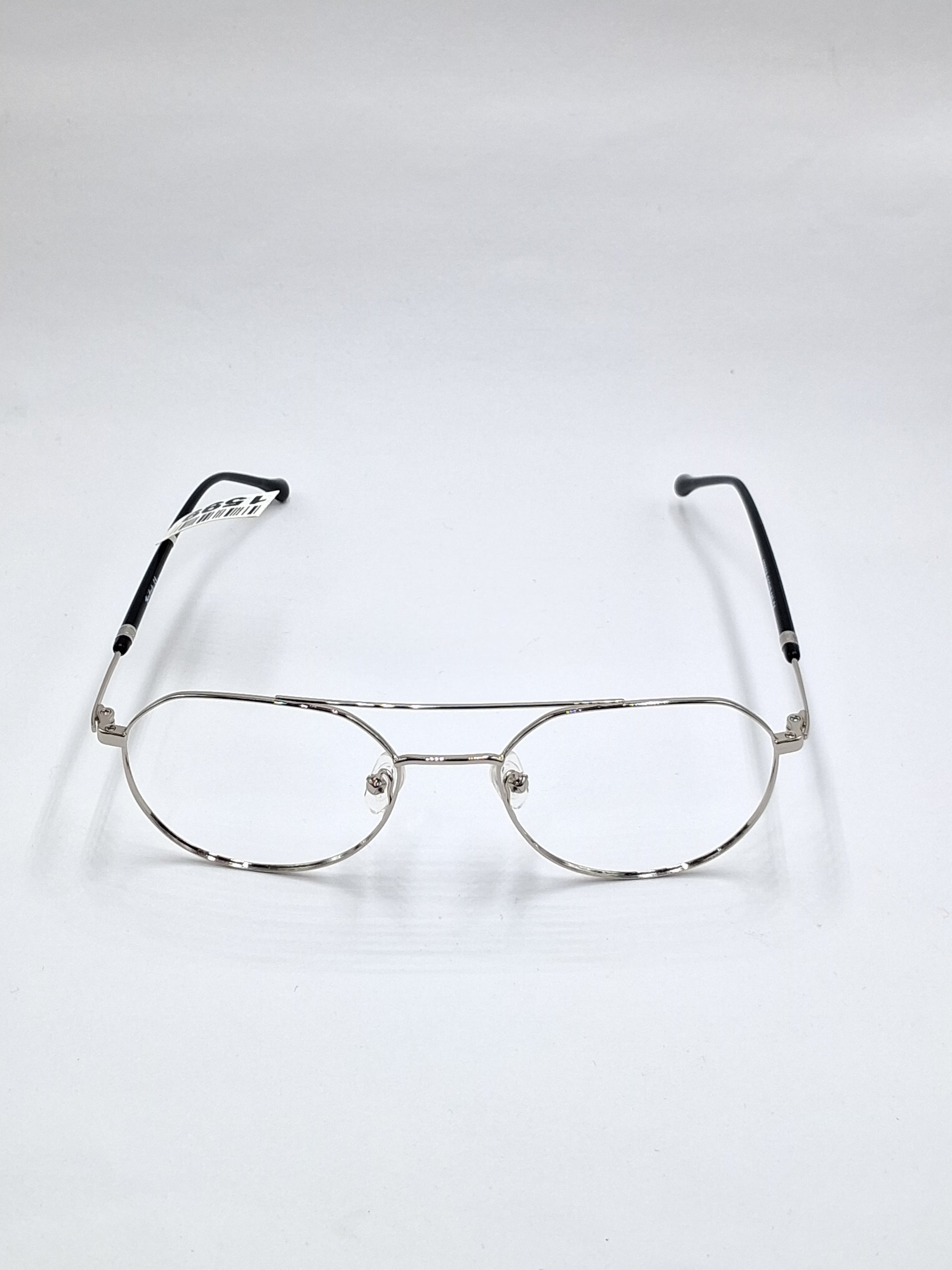 vision plus silver metal frame