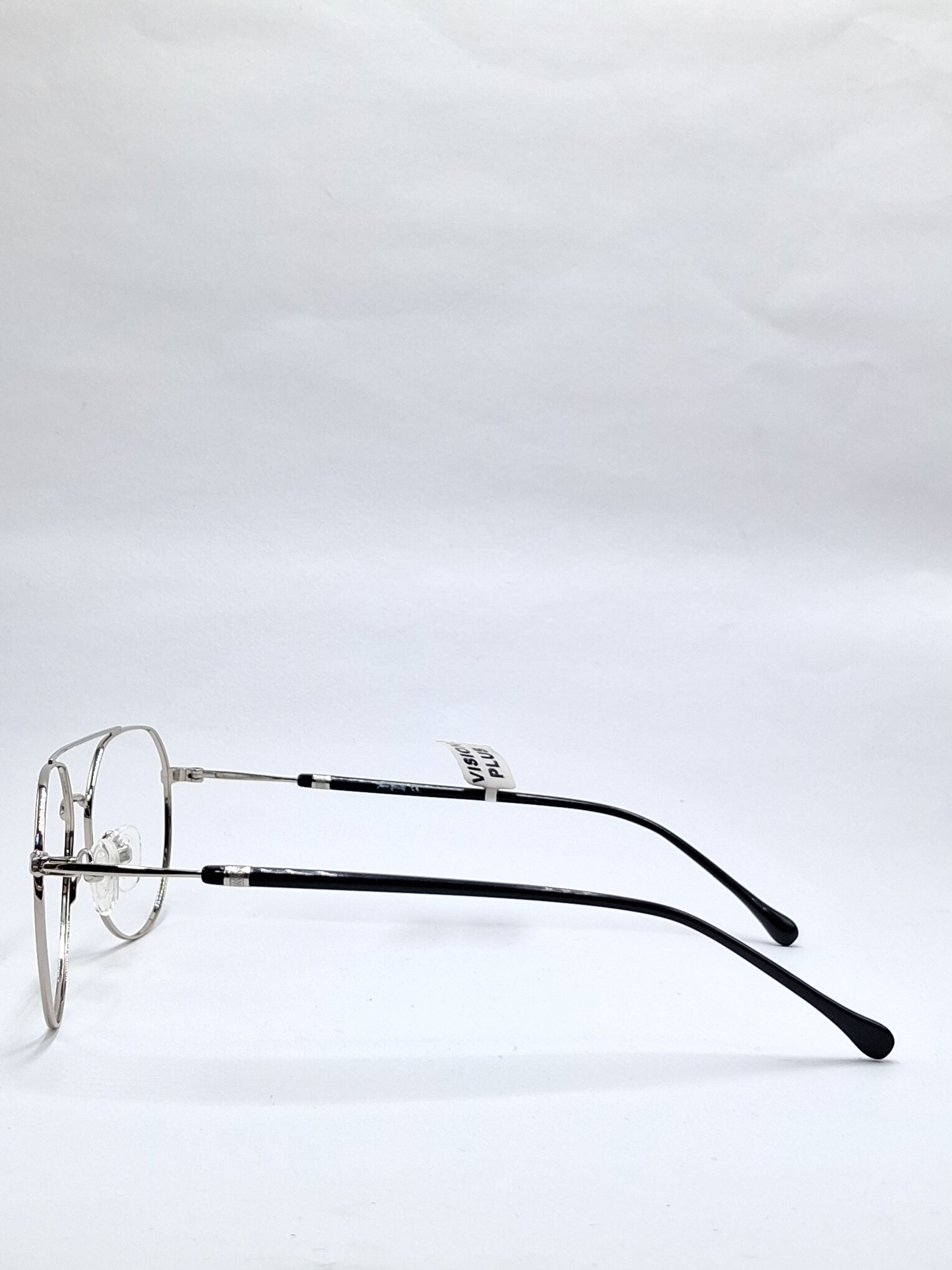 vision plus silver metal frame