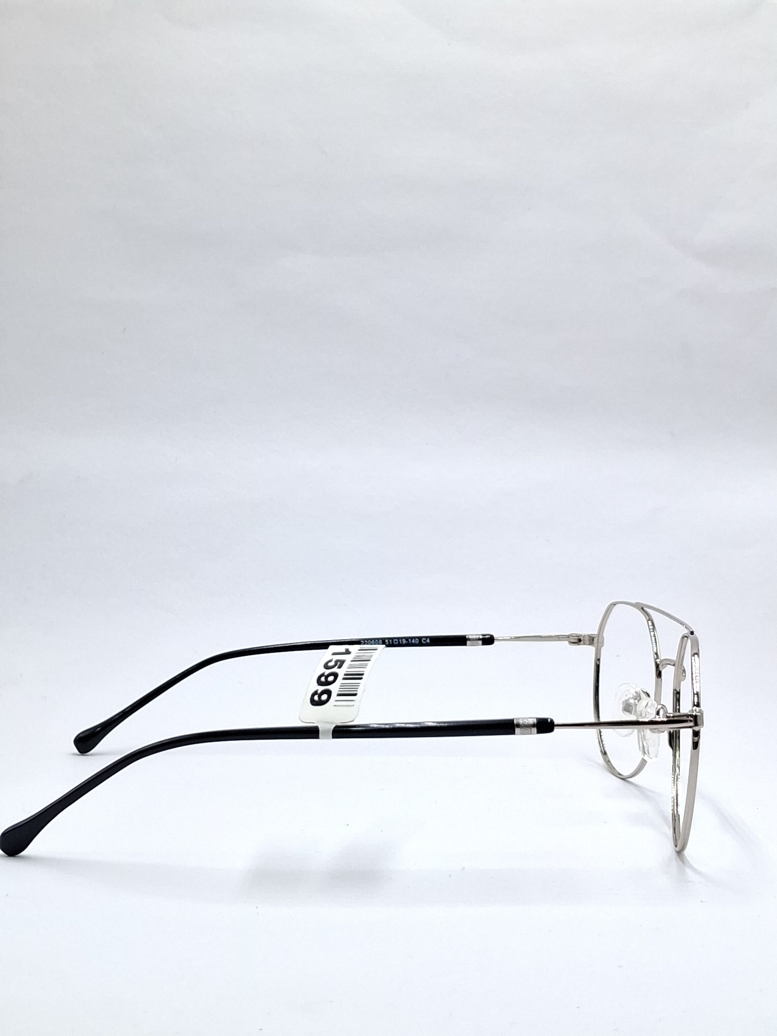 vision plus silver metal frame