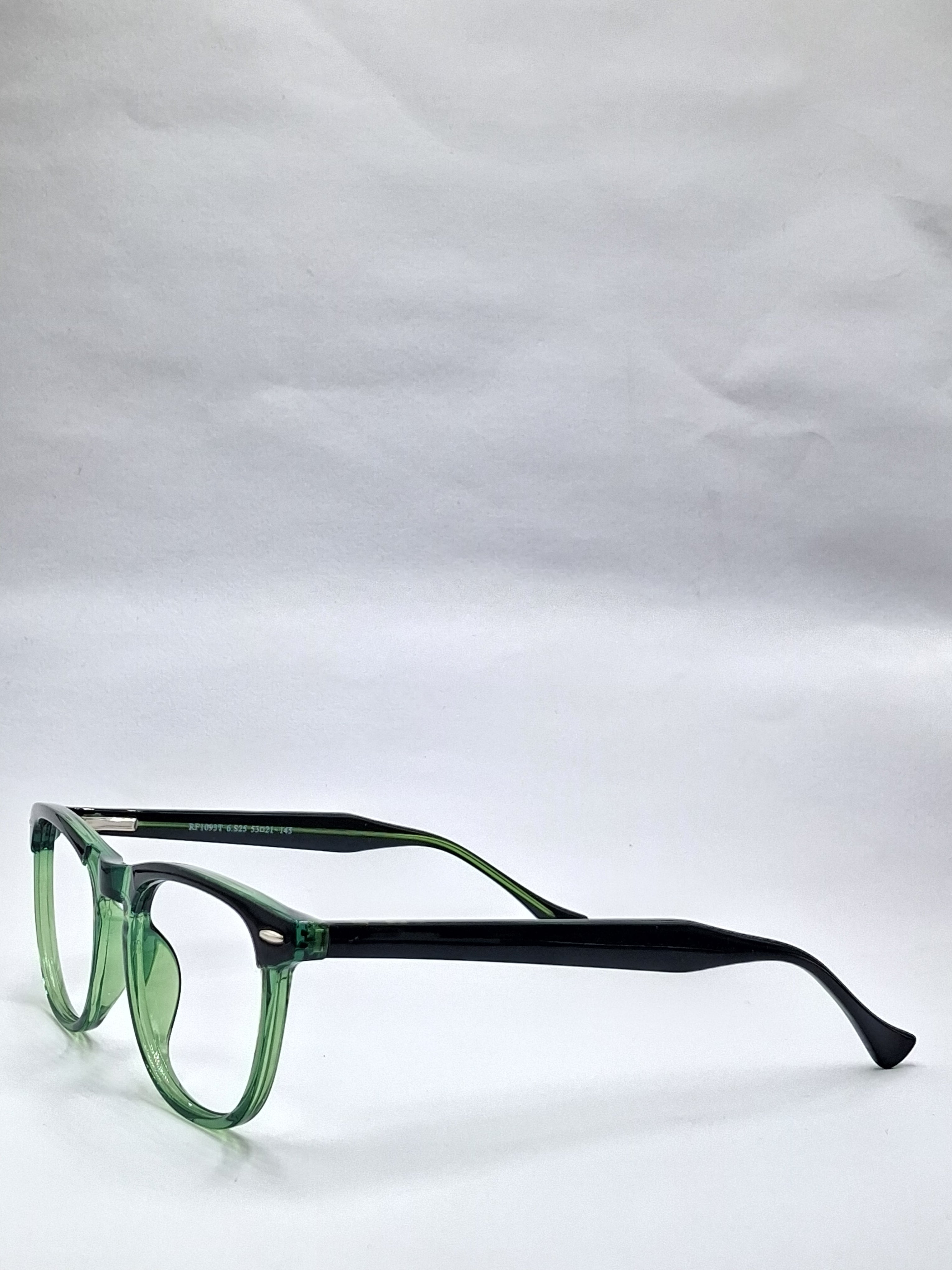 vision plus crystal green and black frame