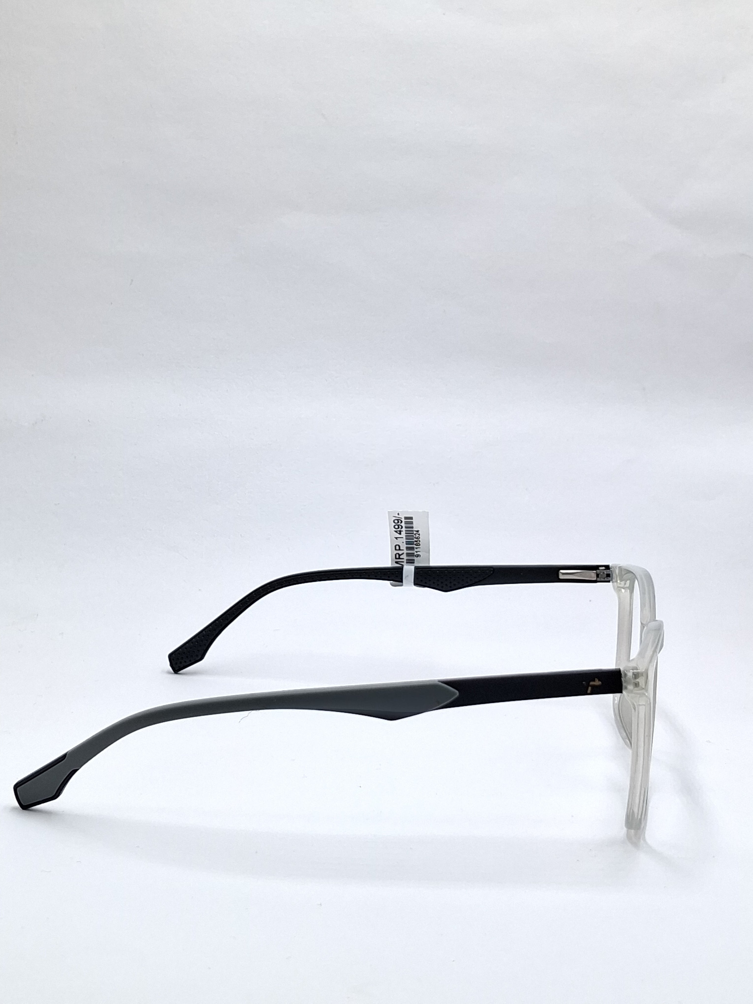 vision plus crystal gray with black stick frame