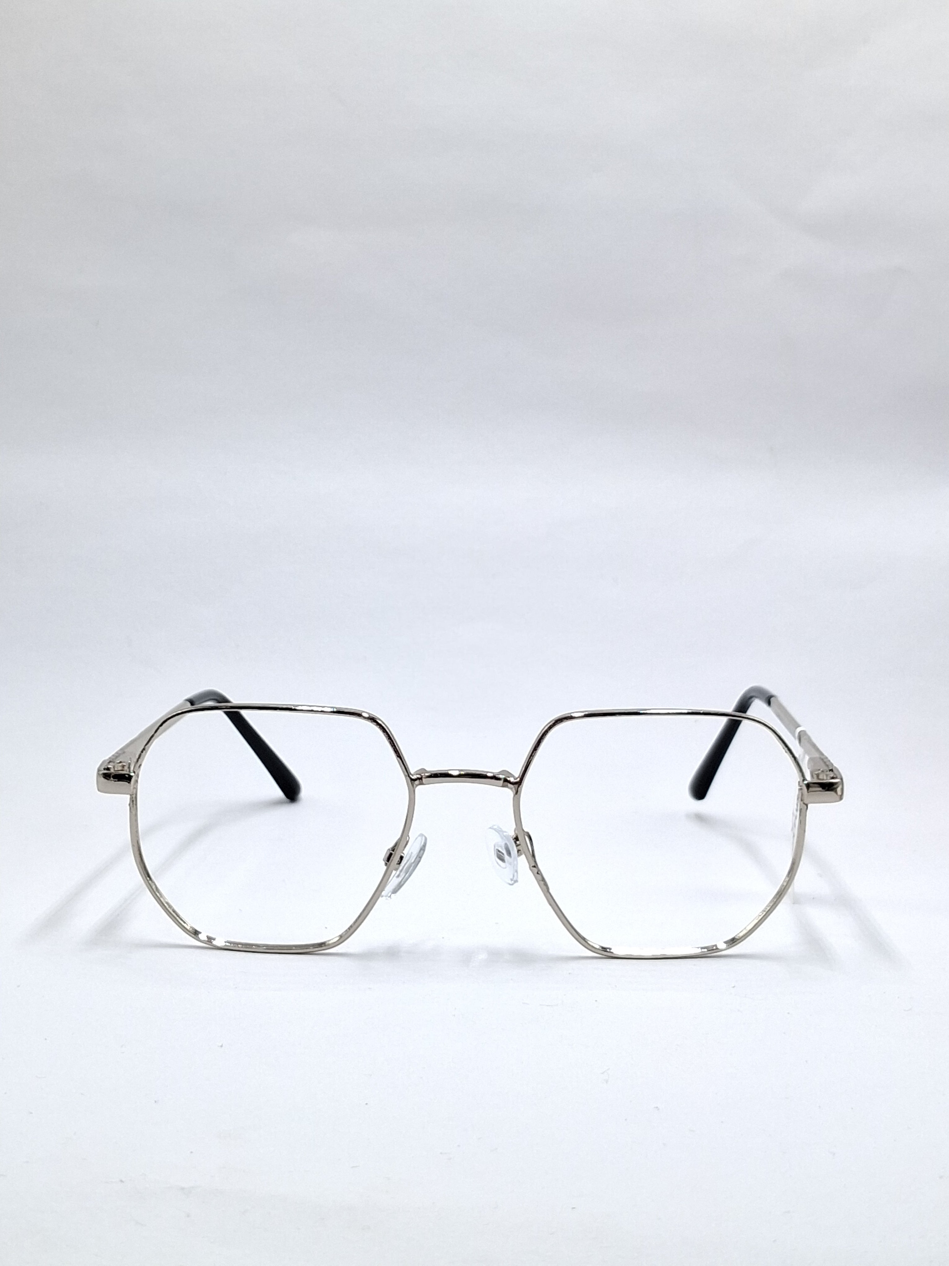vision plus silver metal frame