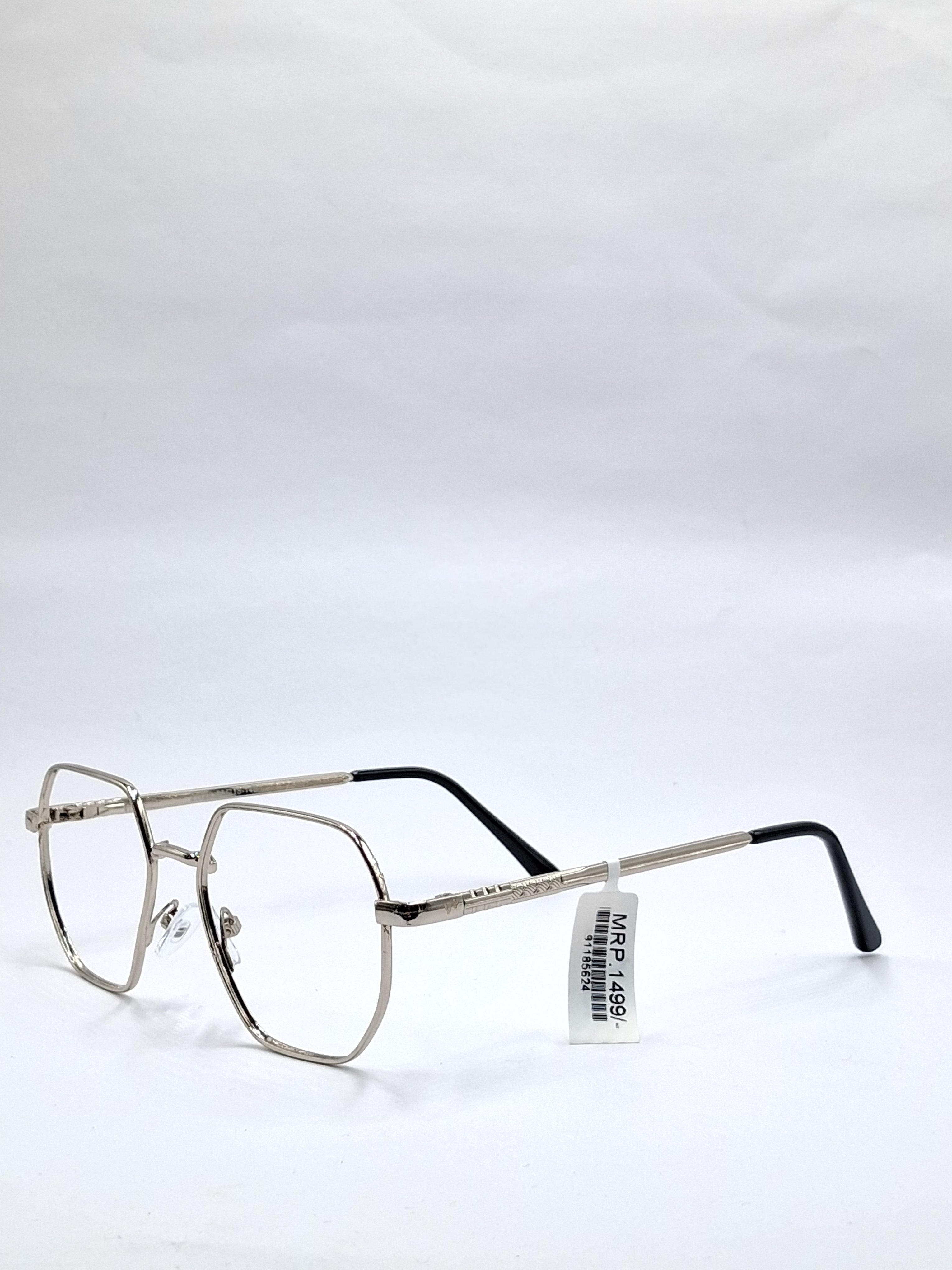 vision plus silver metal frame