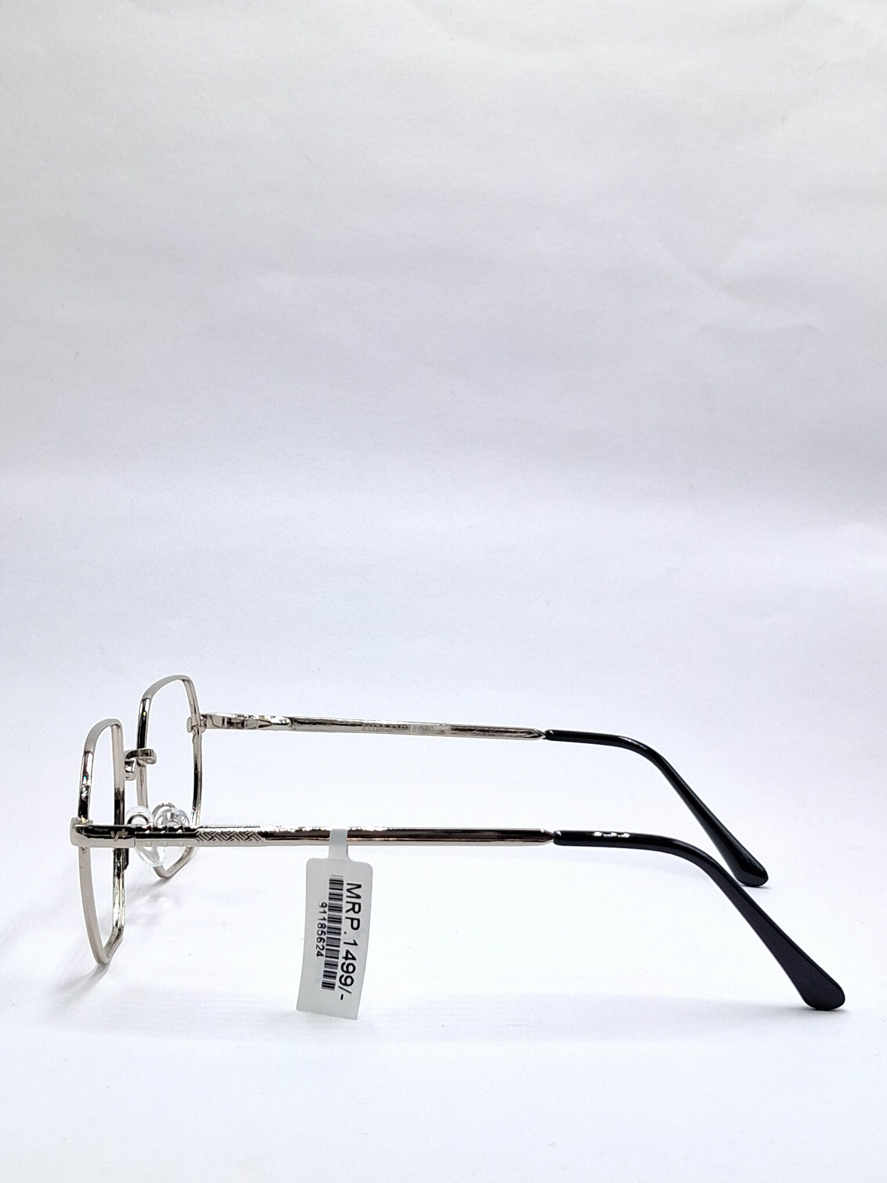 vision plus silver metal frame