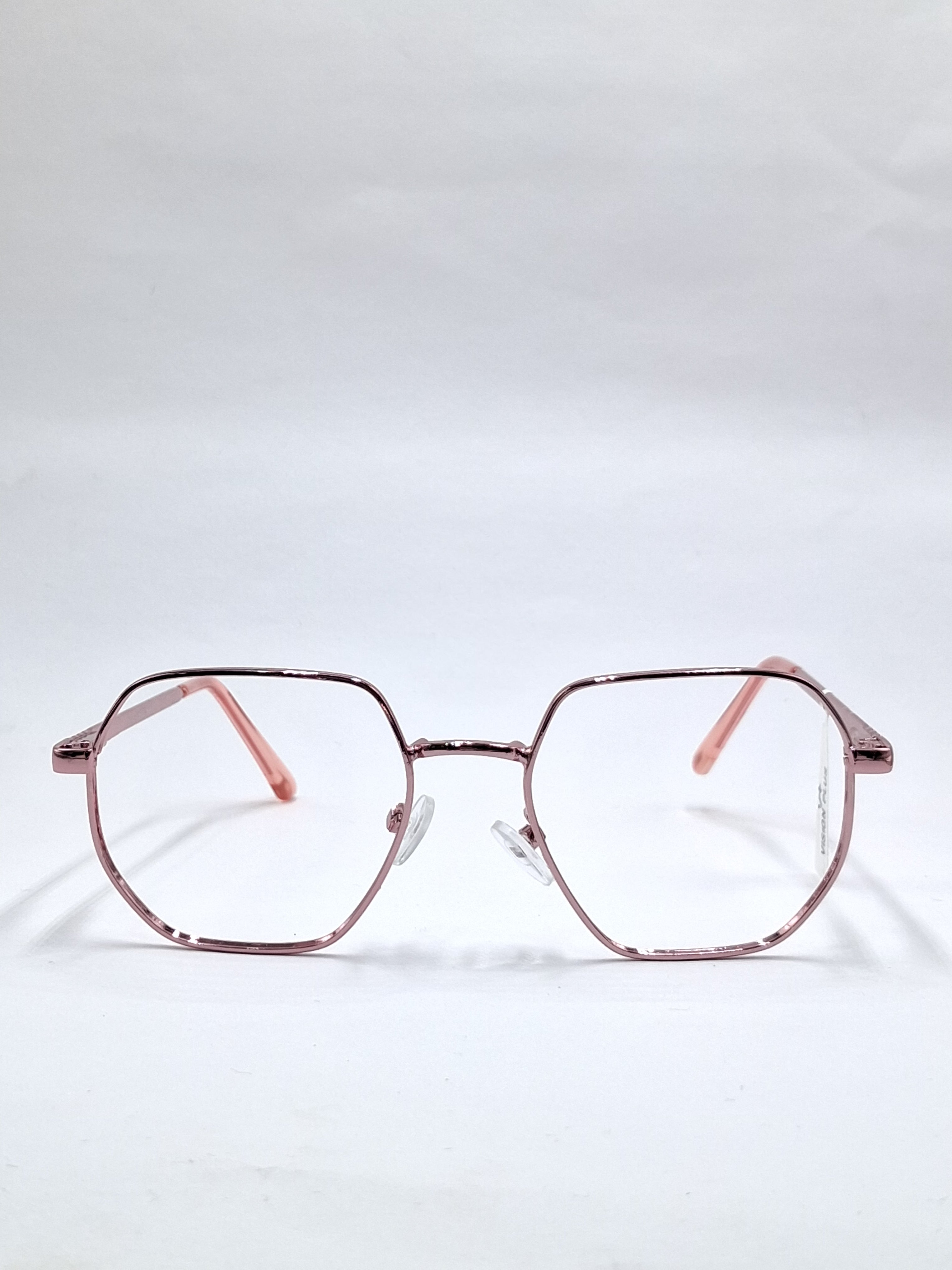 vision plus pink metal frame