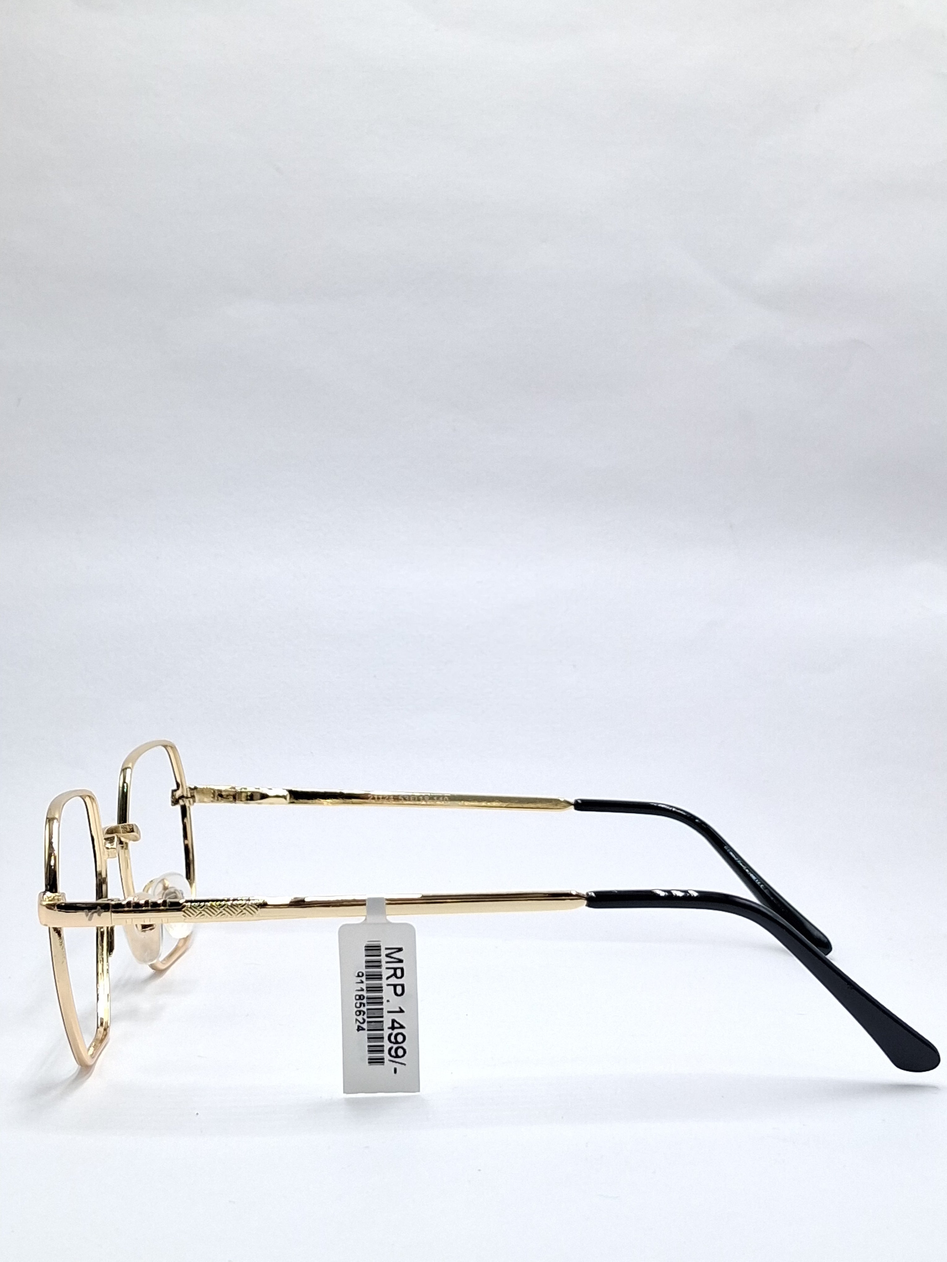 vision plus black with gold metal frame