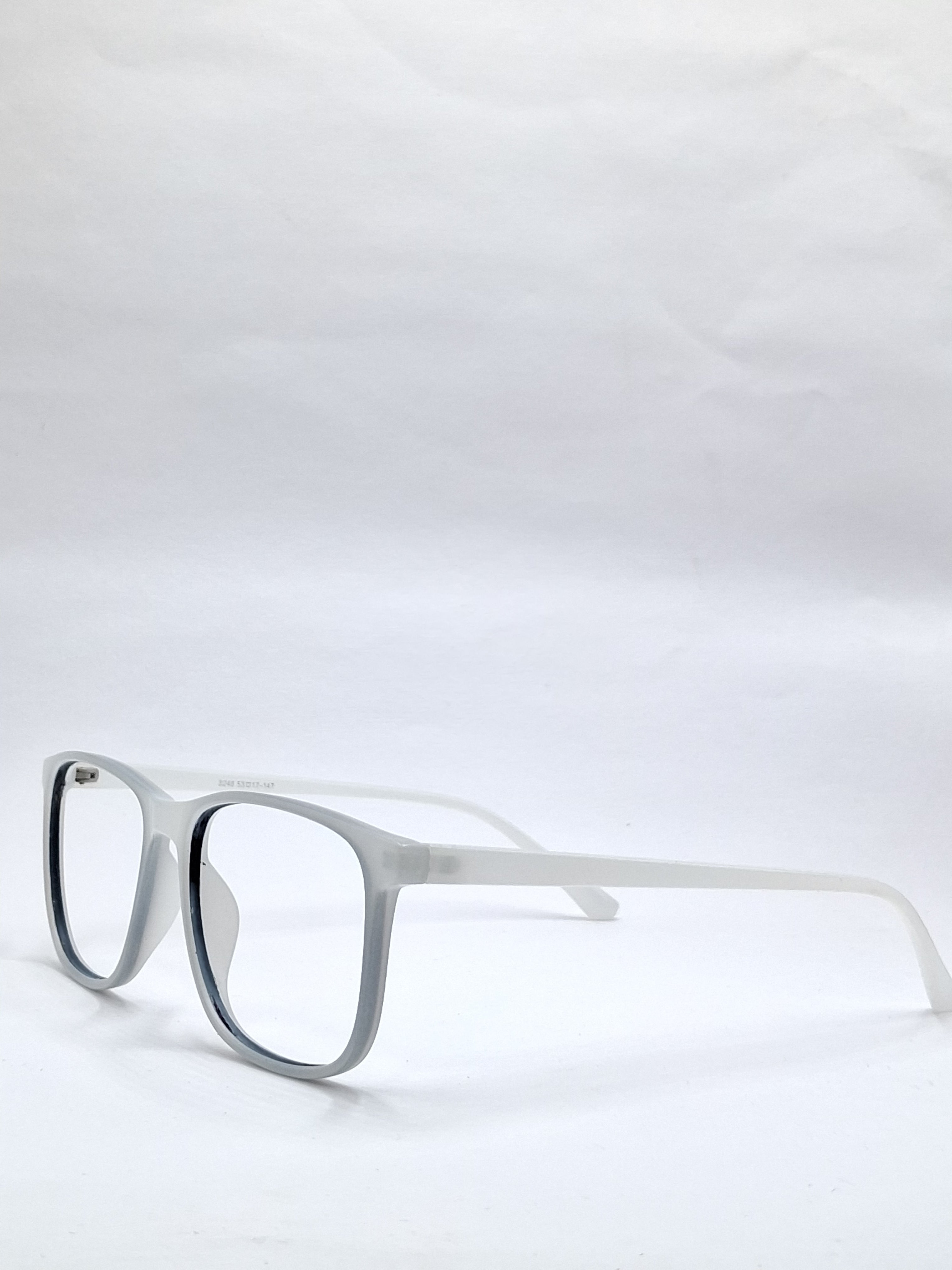 vision plus matte dark white frame