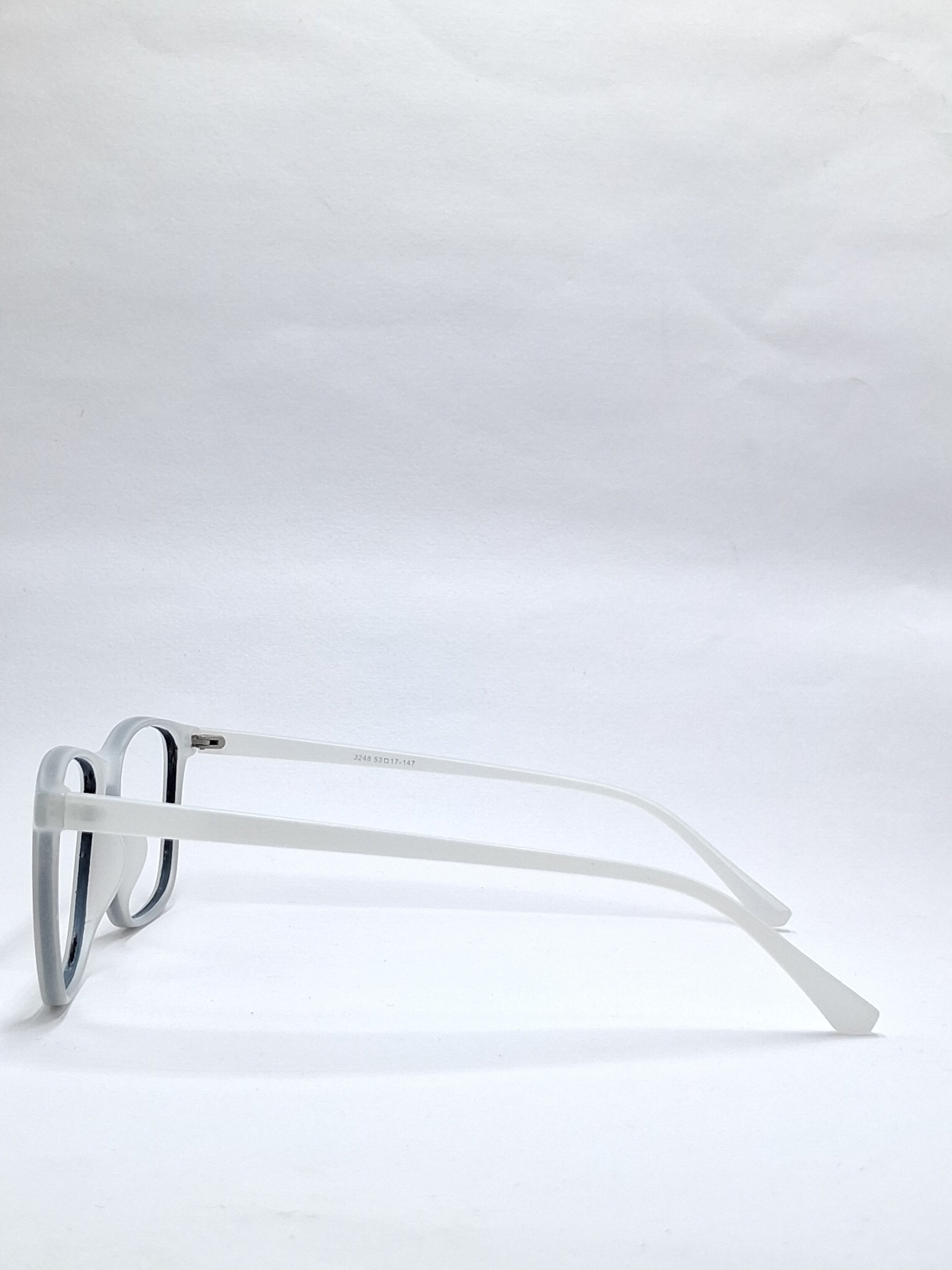 vision plus matte dark white frame