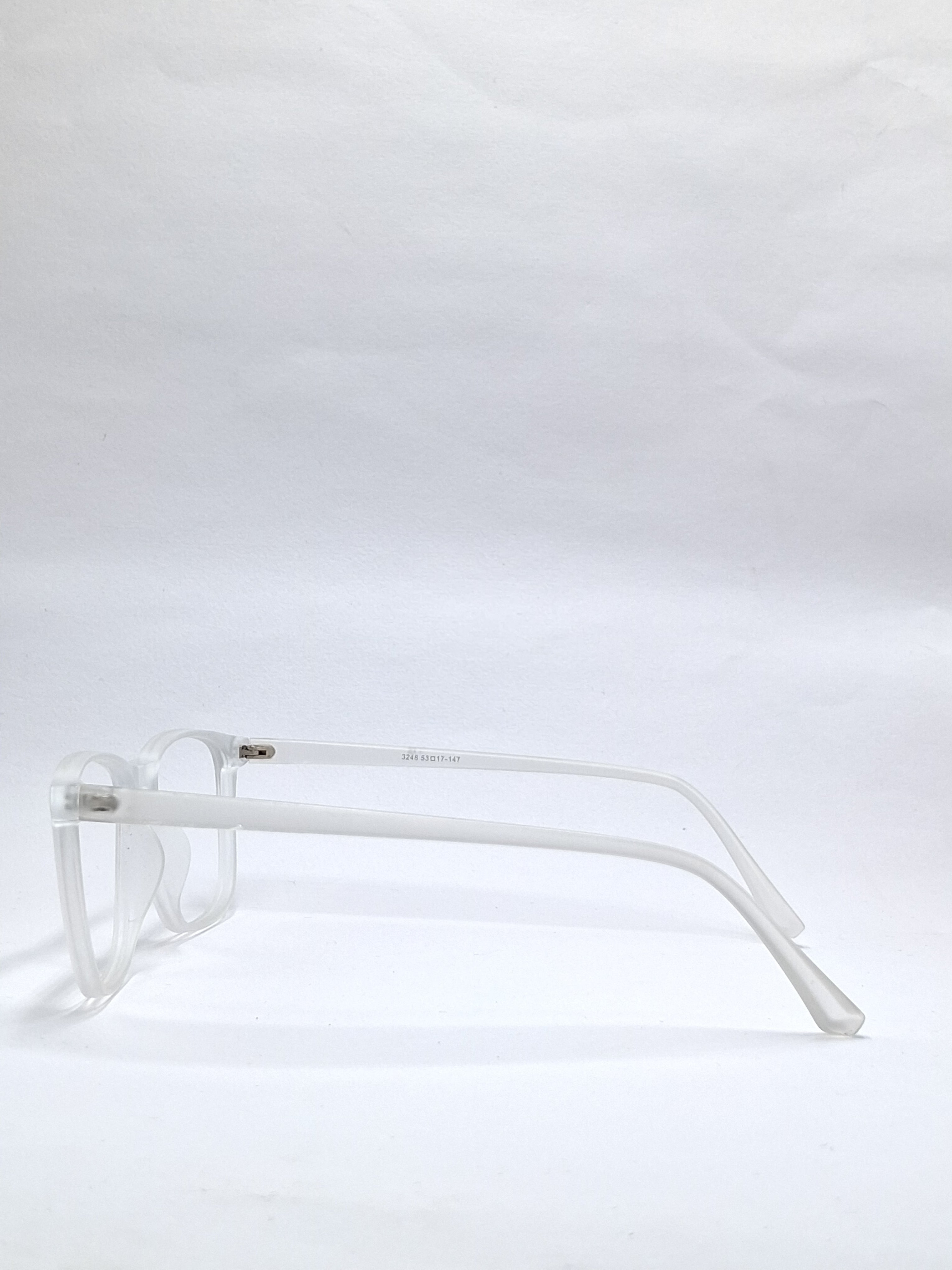 vision plus matte white frame
