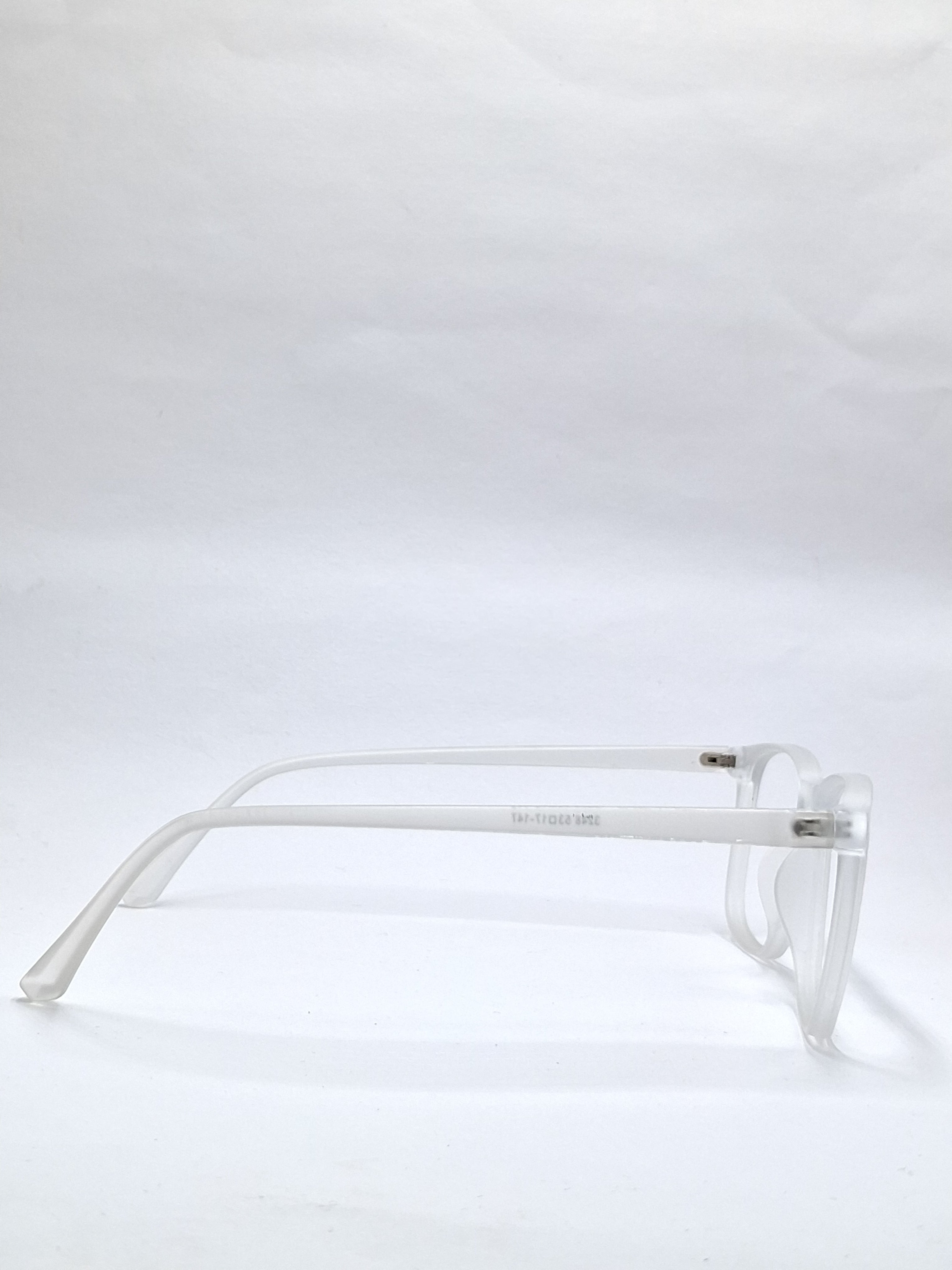 vision plus matte white frame