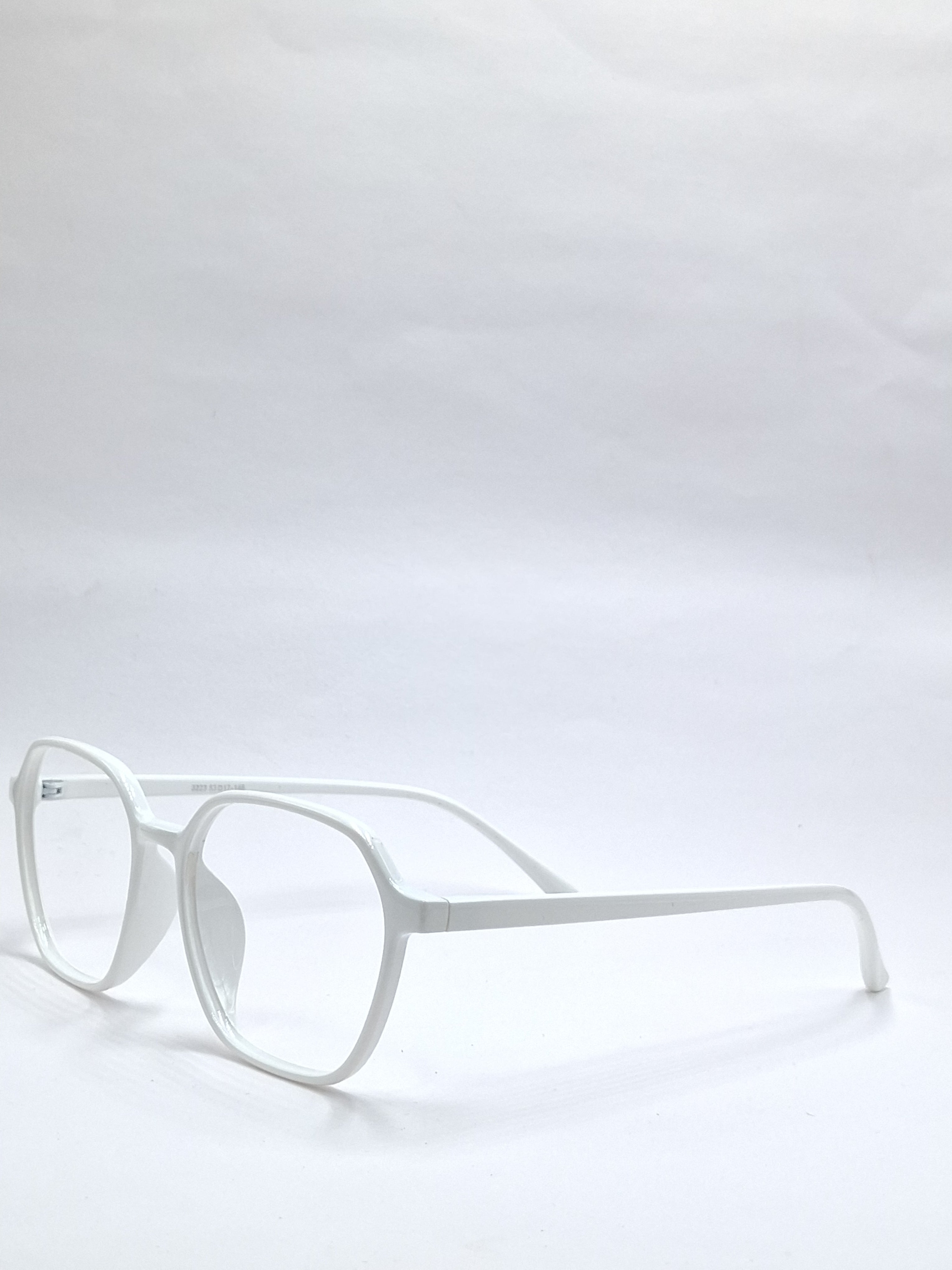 vision plus glossy white frame