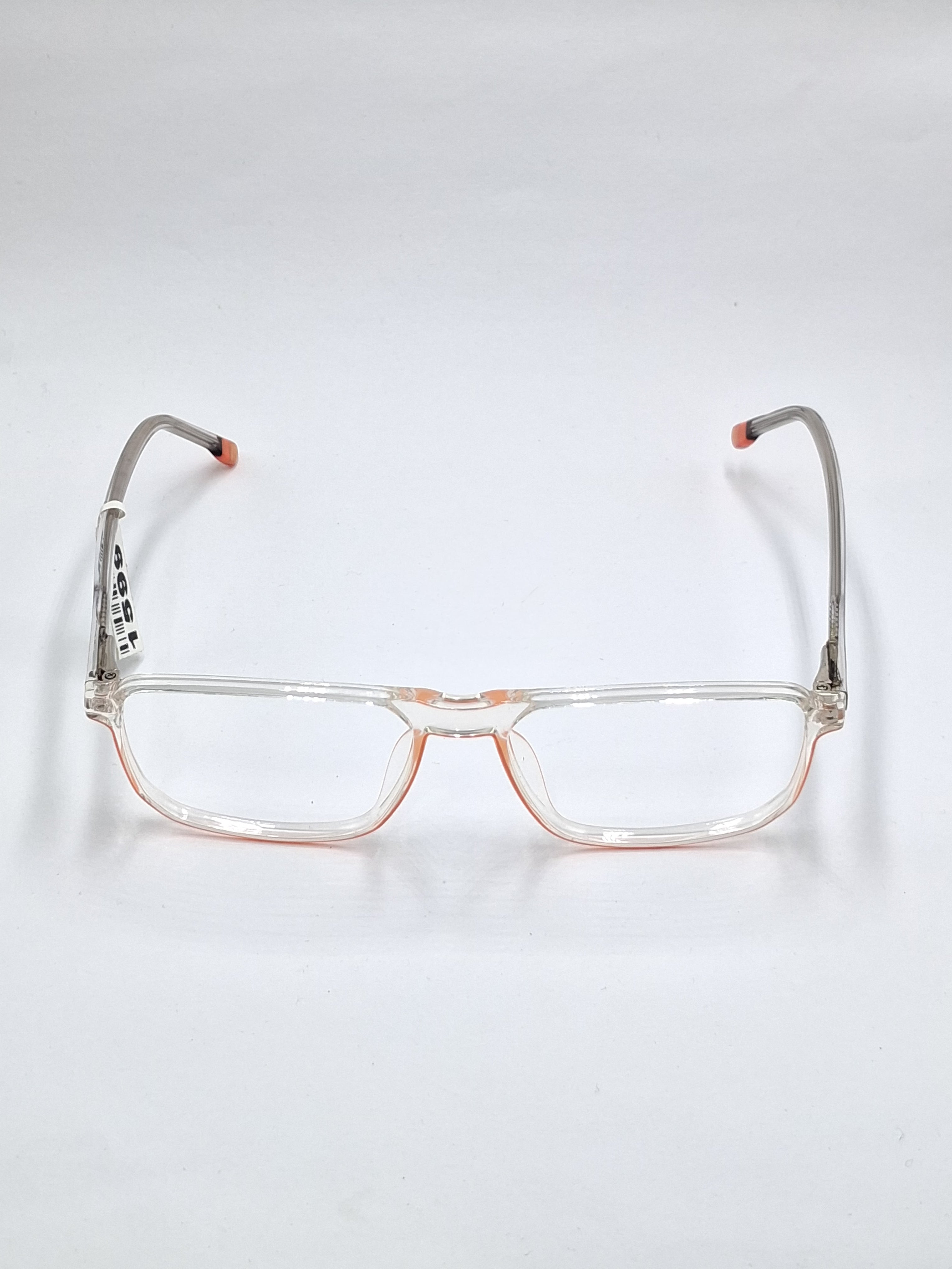 vision plus transparent with orang with metal stick frame