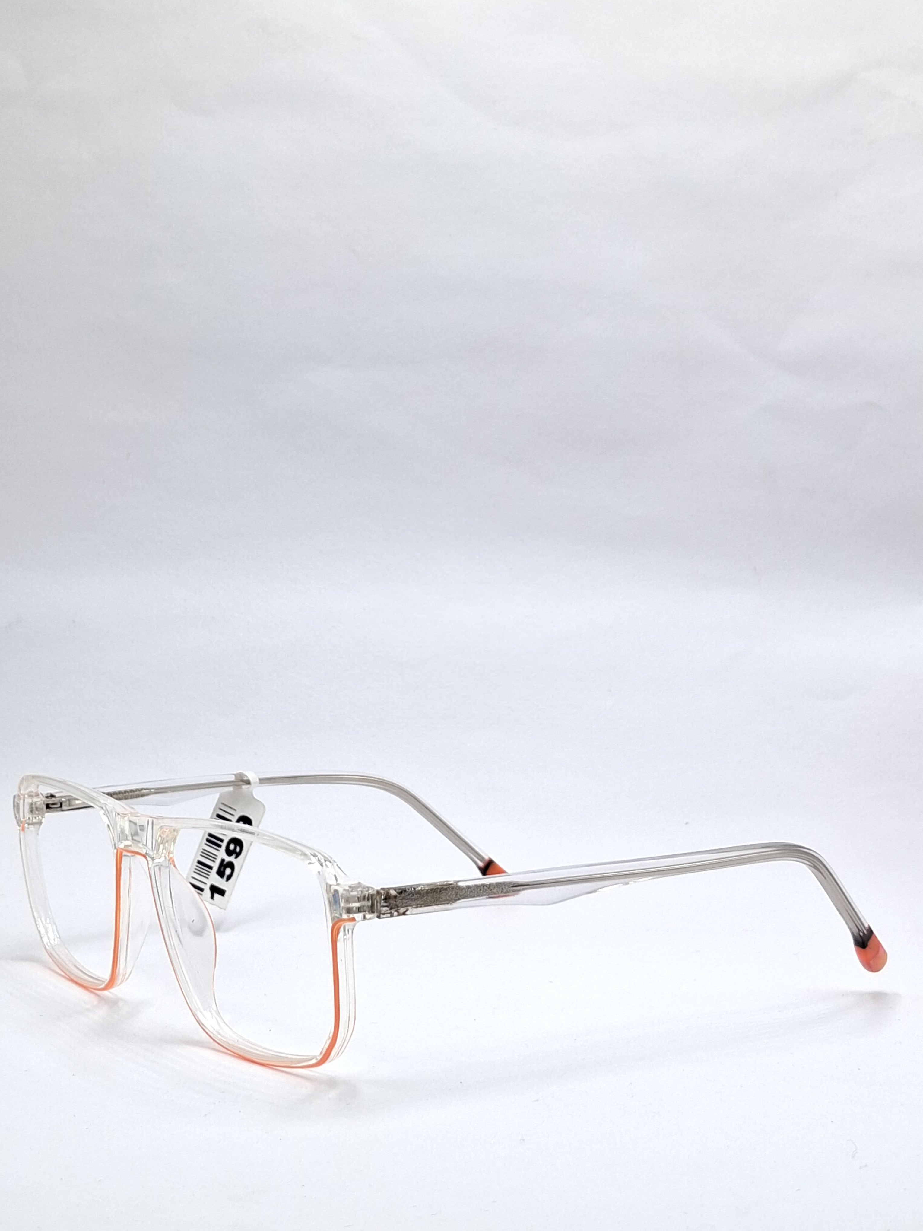 vision plus transparent with orang with metal stick frame