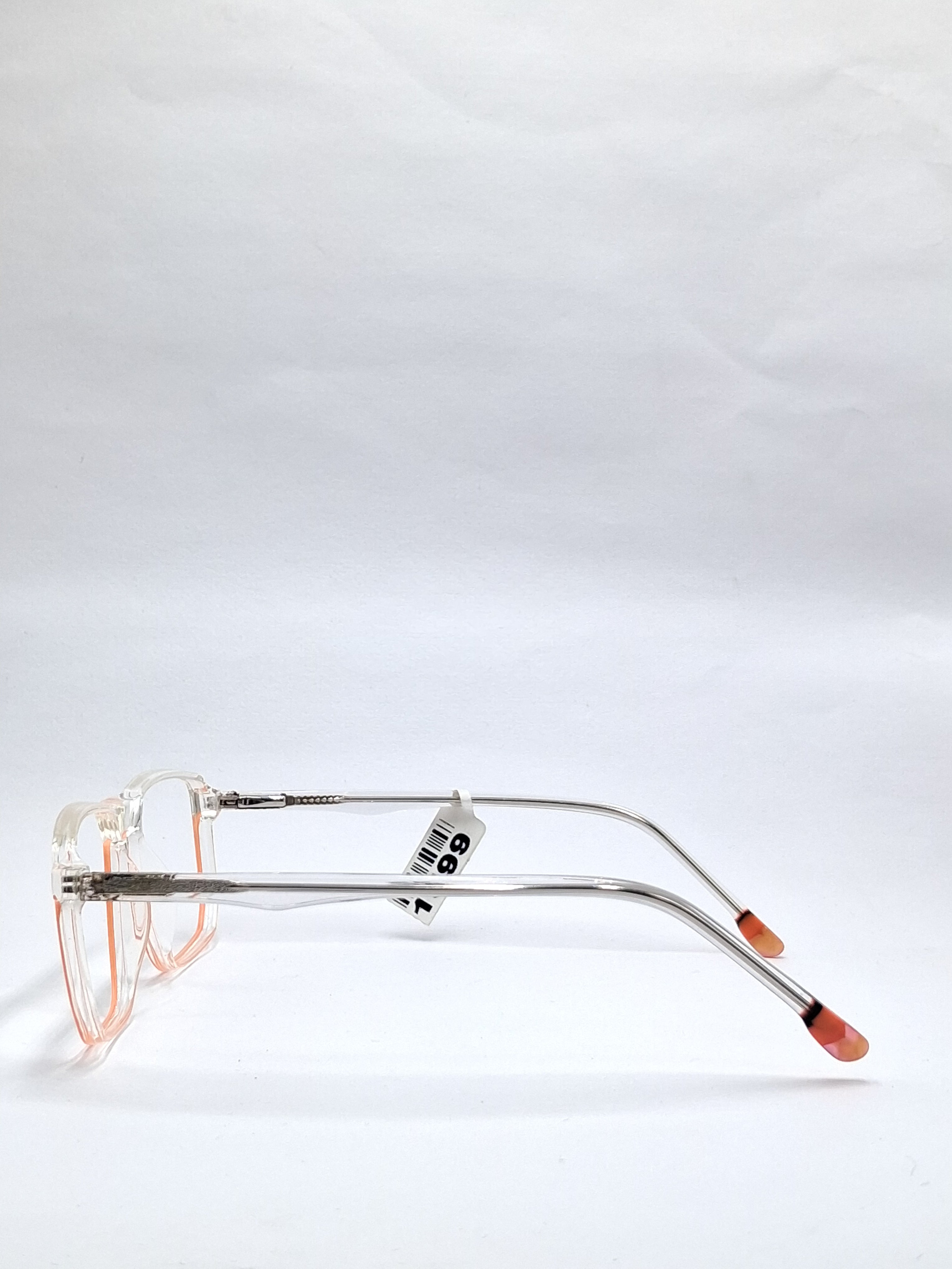 vision plus transparent with orang with metal stick frame