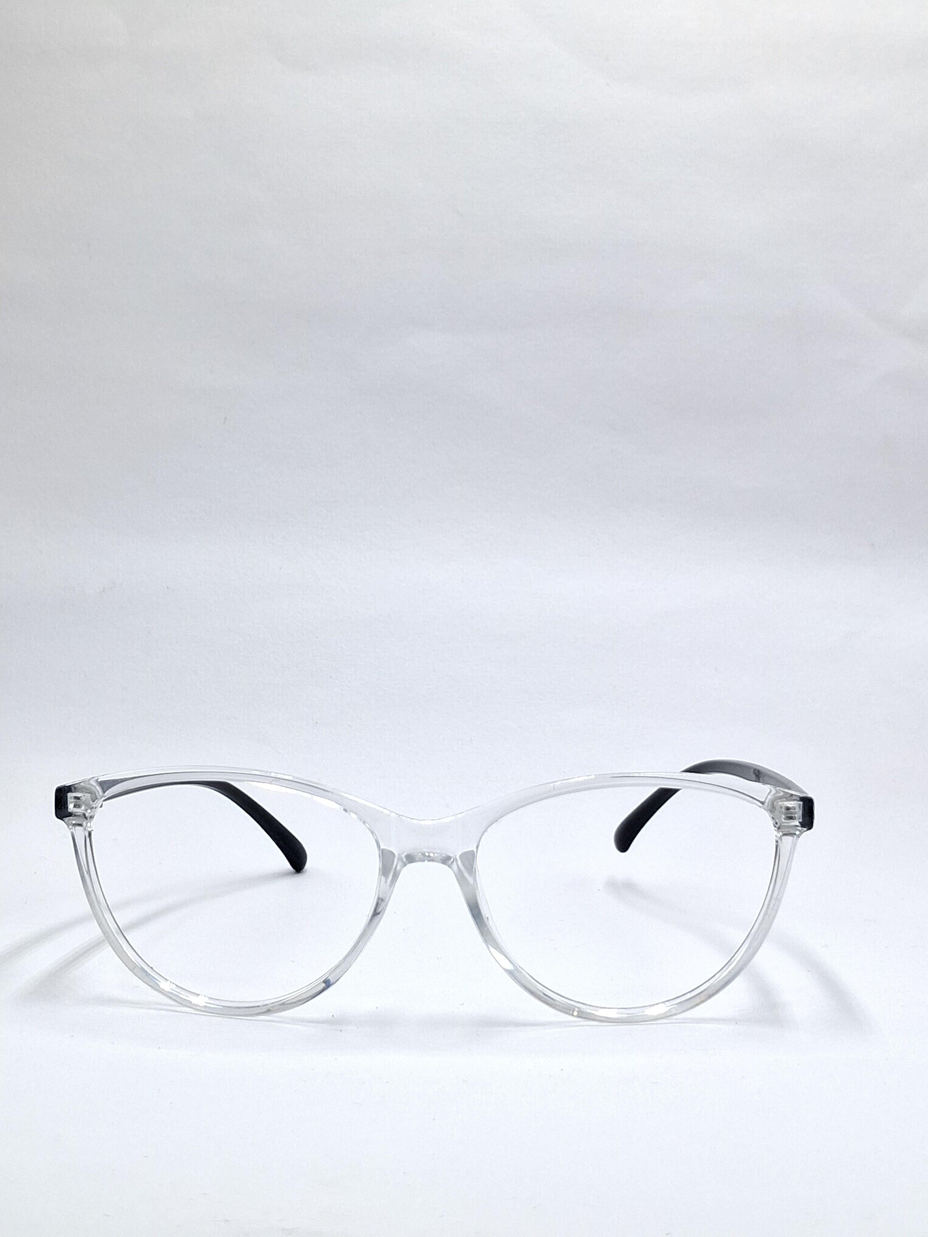 vision plus transparent with black stick frame