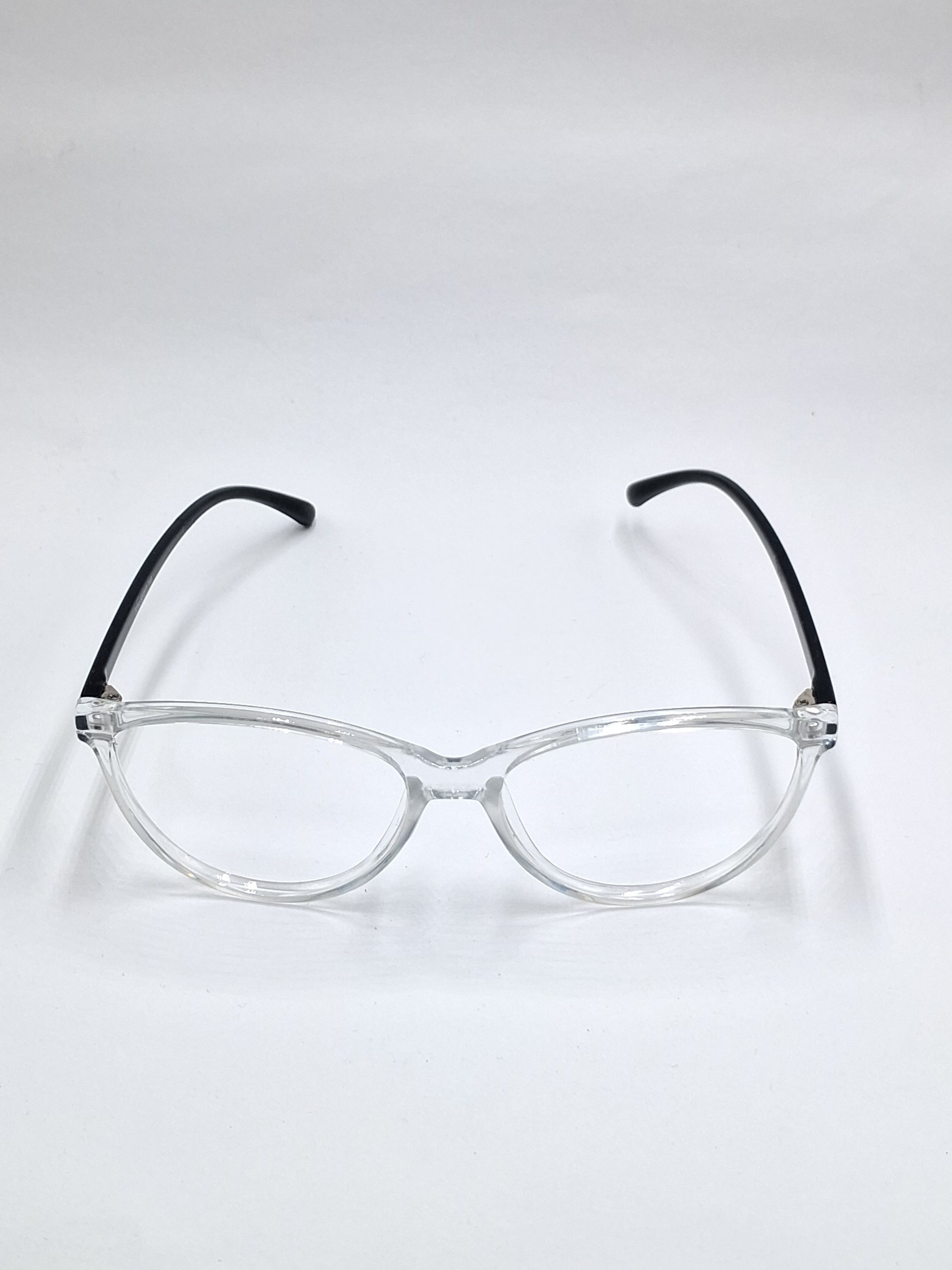vision plus transparent with black stick frame