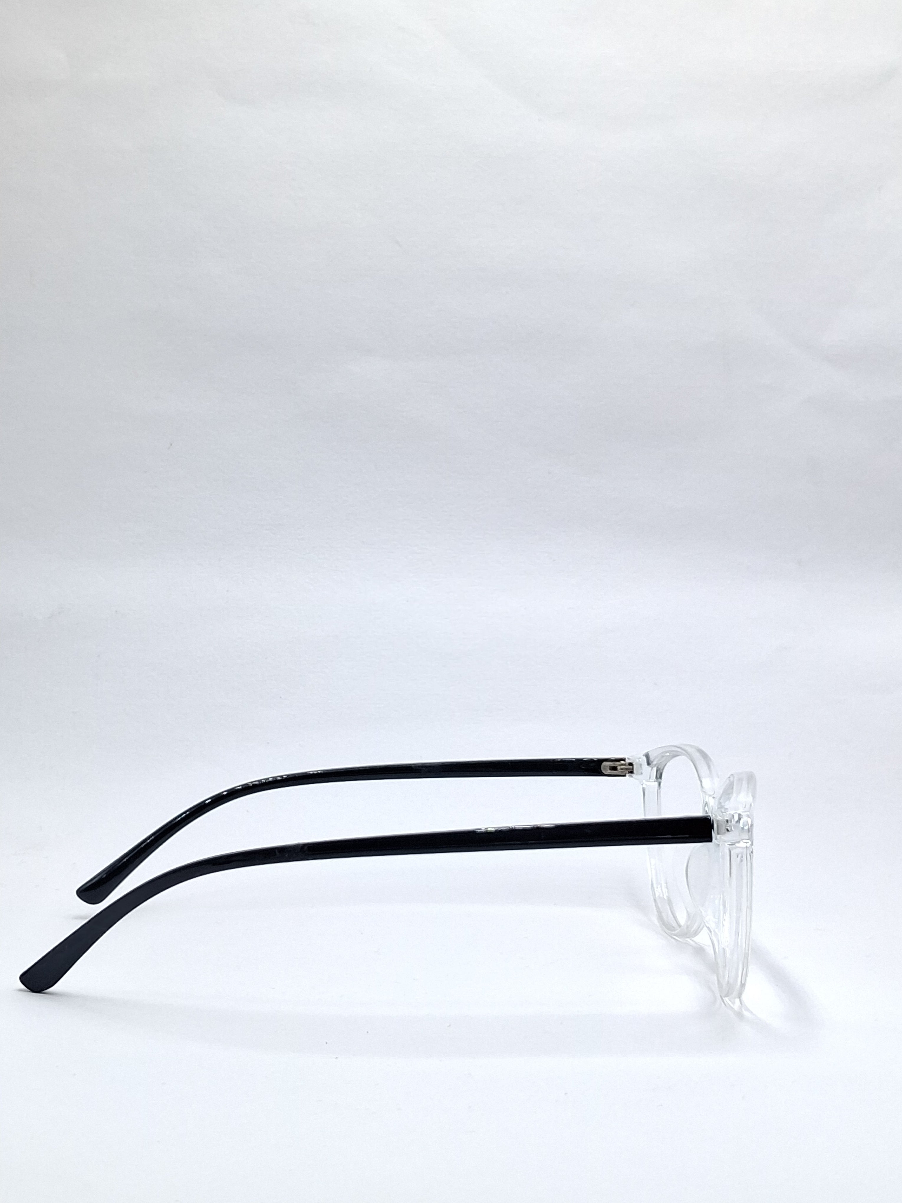 vision plus transparent with black stick frame
