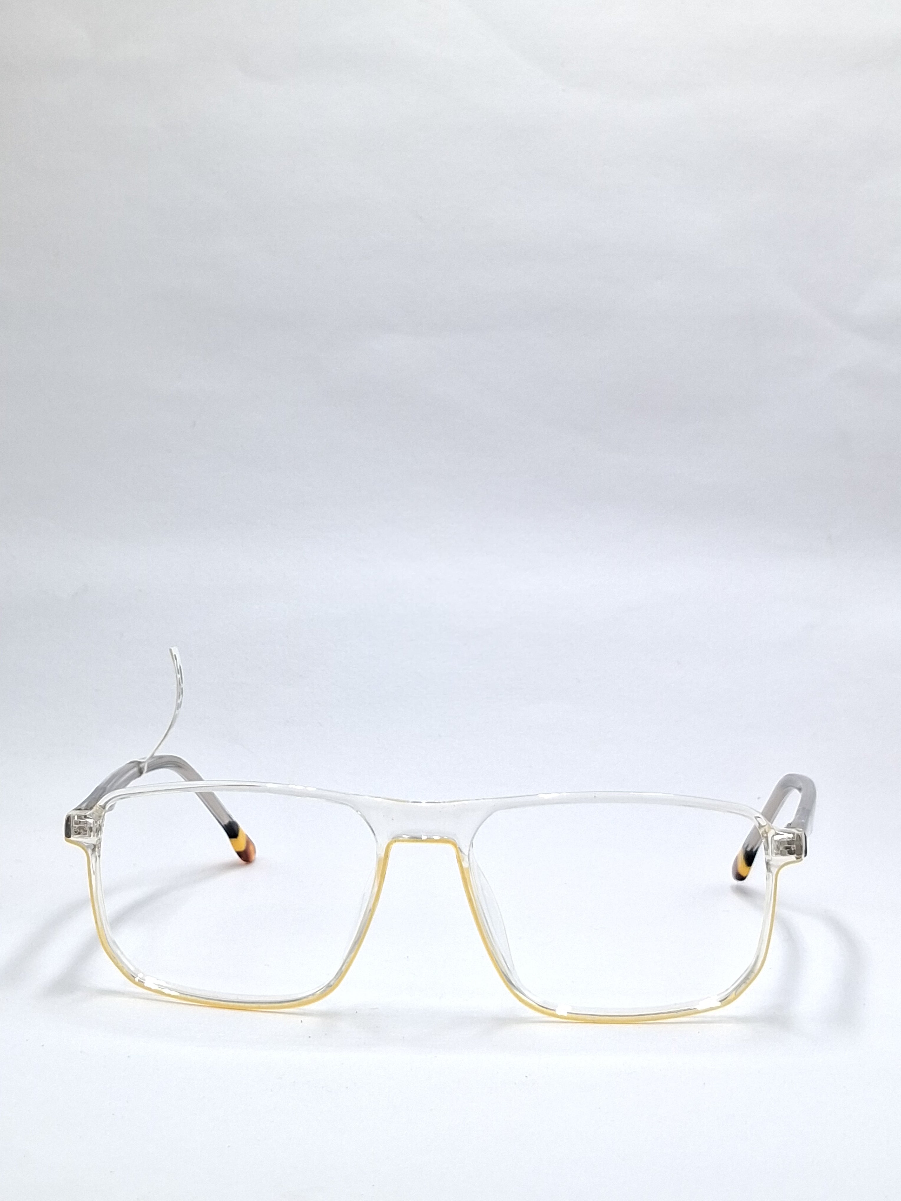 vision plus transparent and yellow with metal stick frame