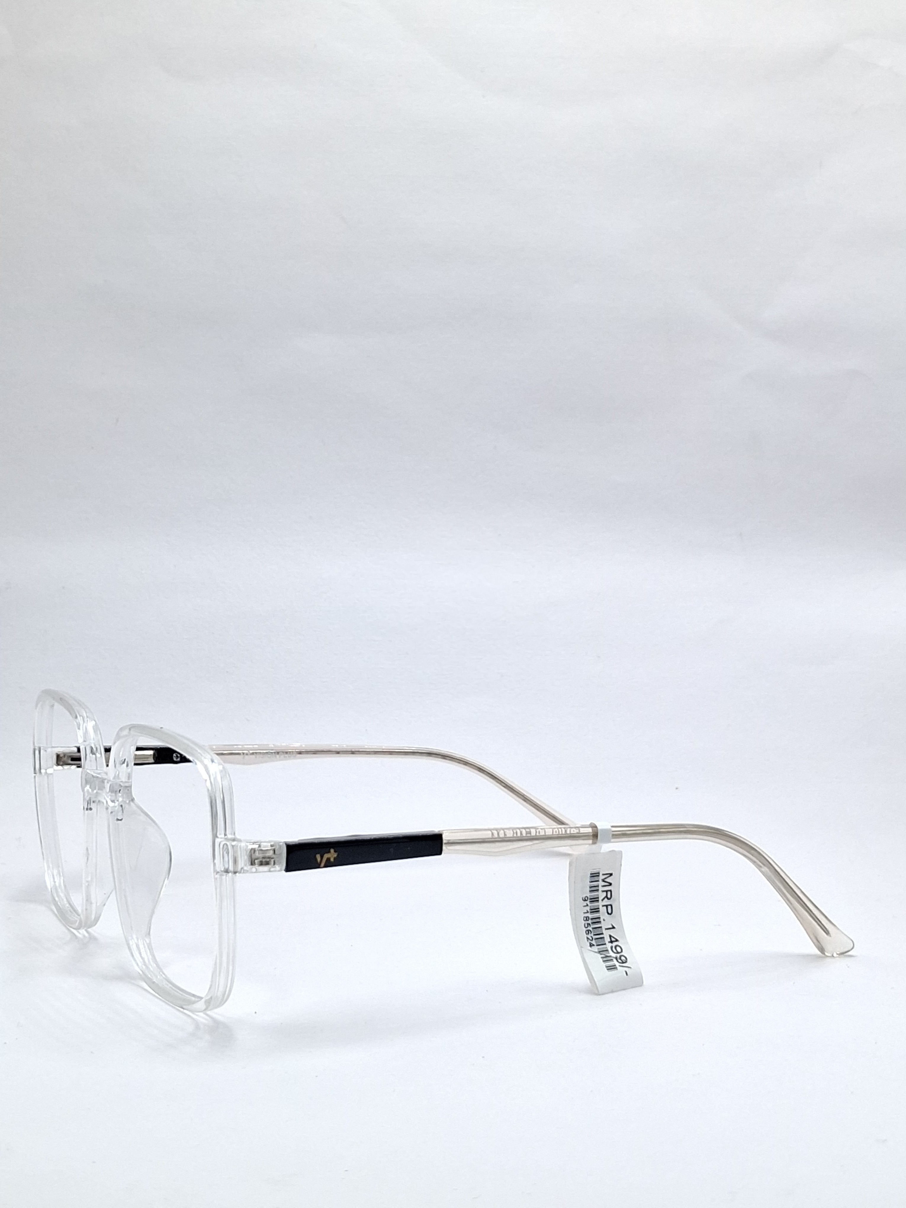 vision plus transparent with metal frame
