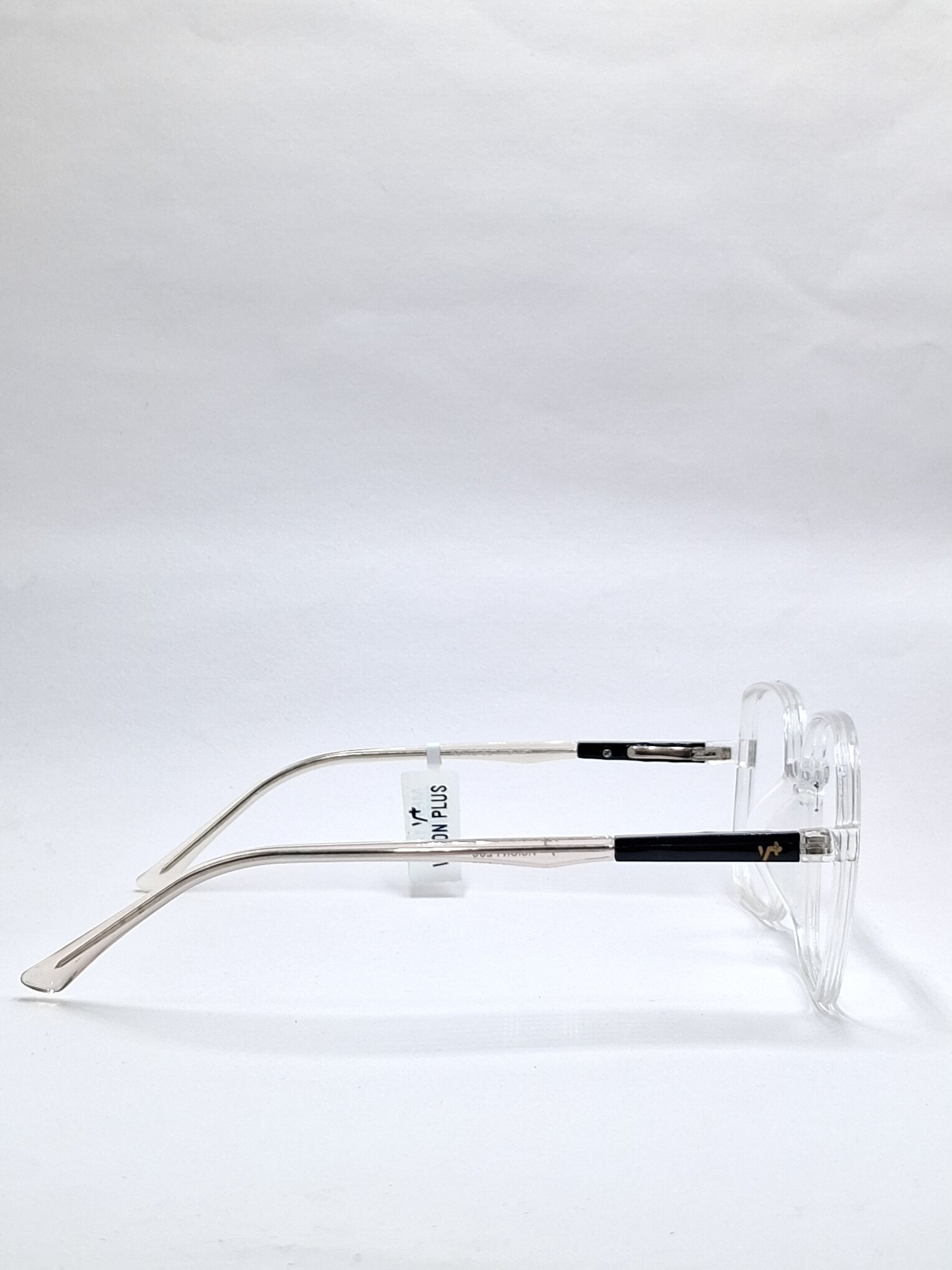 vision plus transparent with metal frame