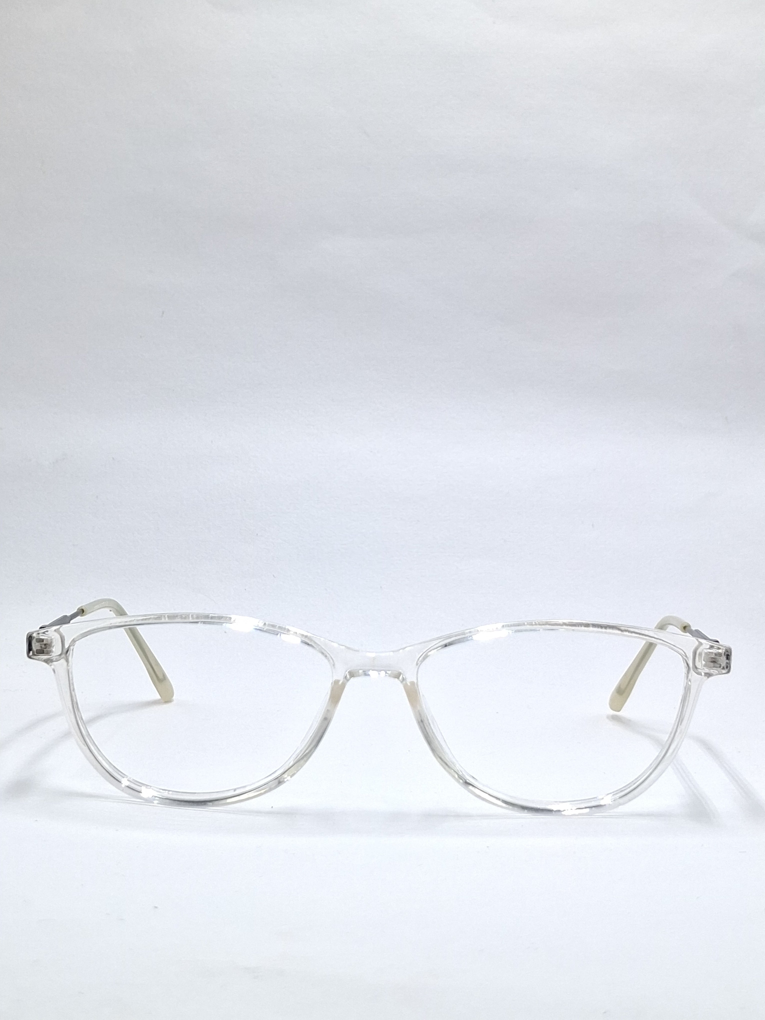 vision plus transparent with black metal stick frame