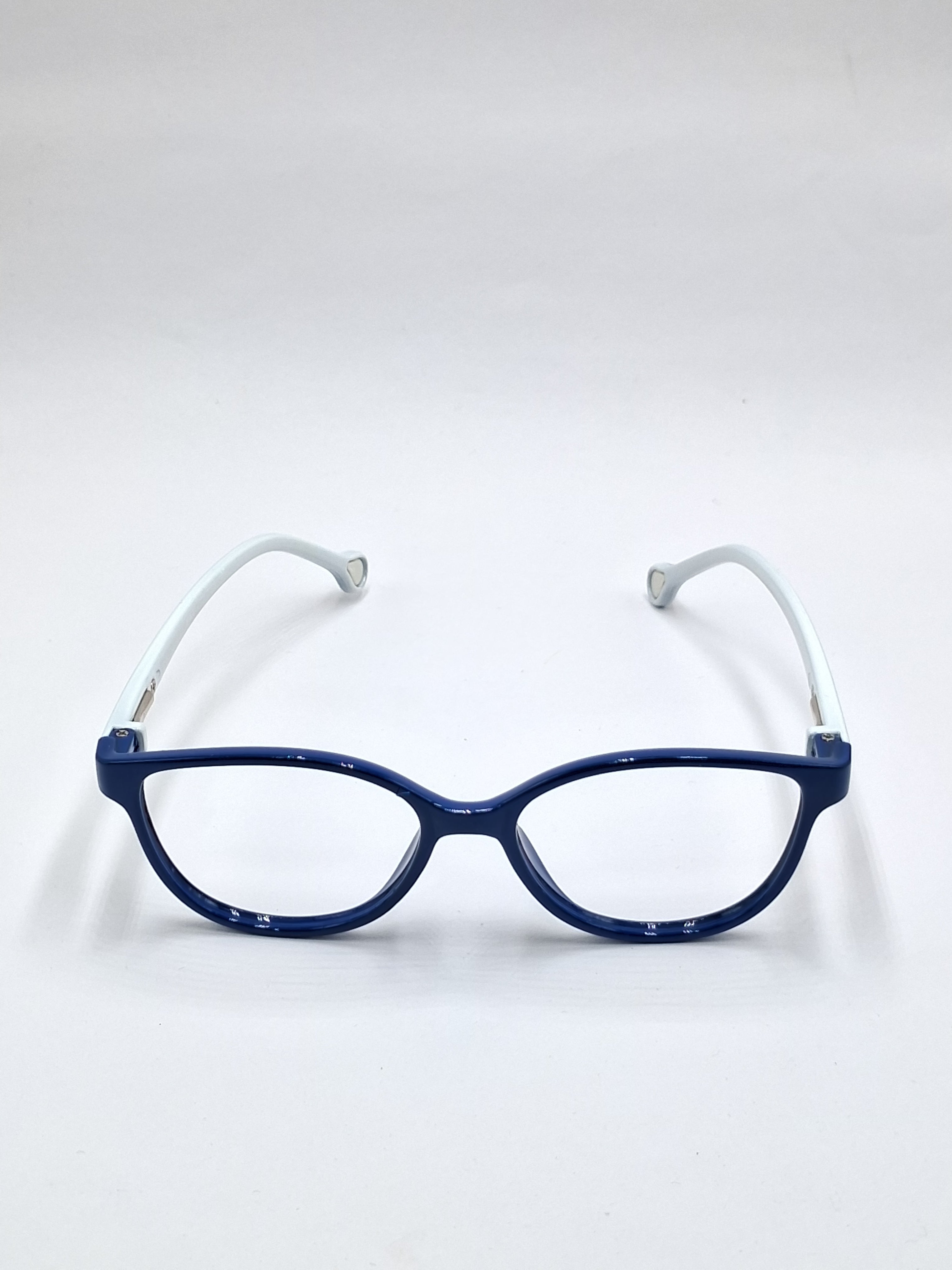 vision plus blue and white stick kids frame