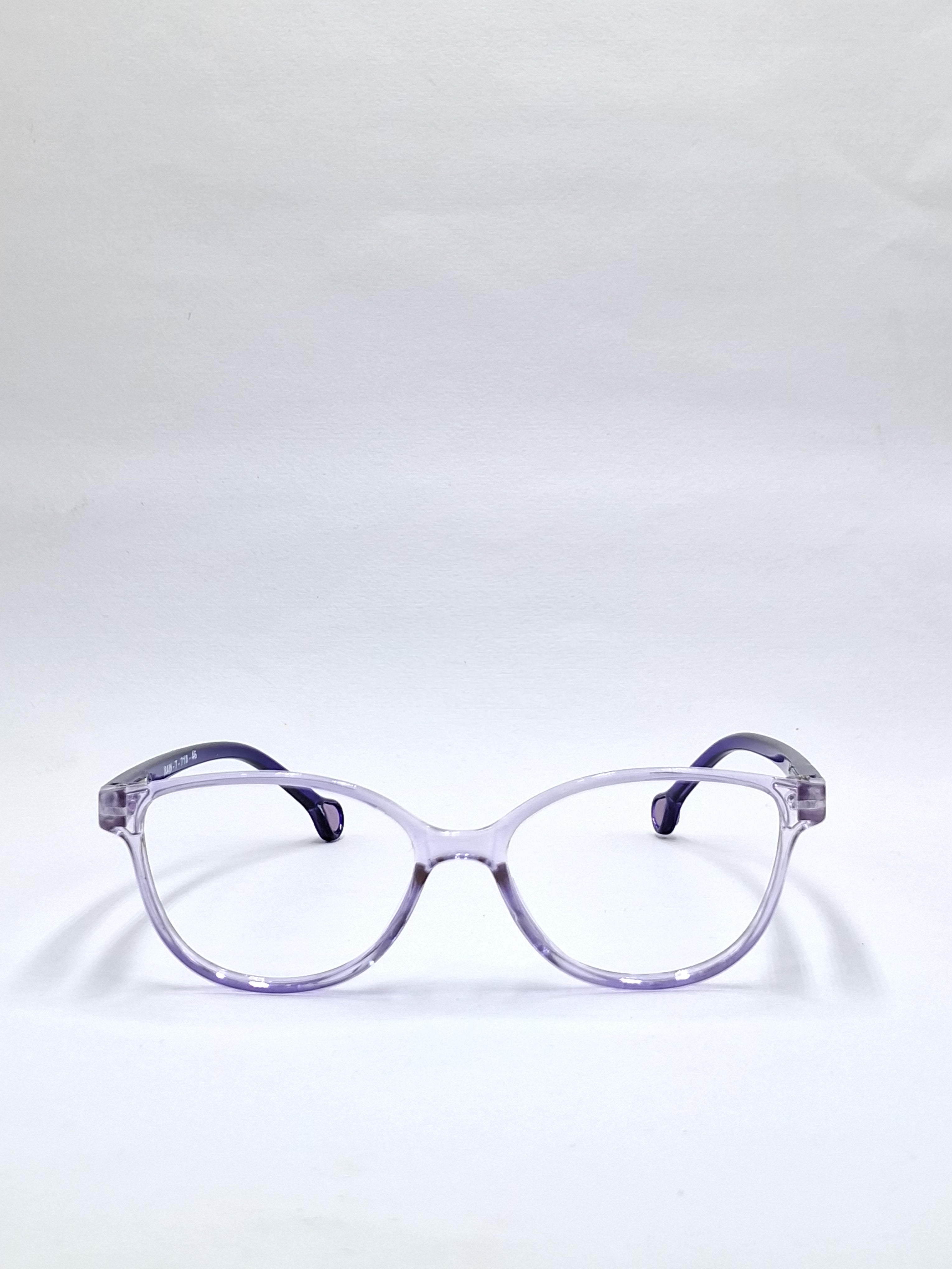 vision plus crystal purple with purple stick kids frame