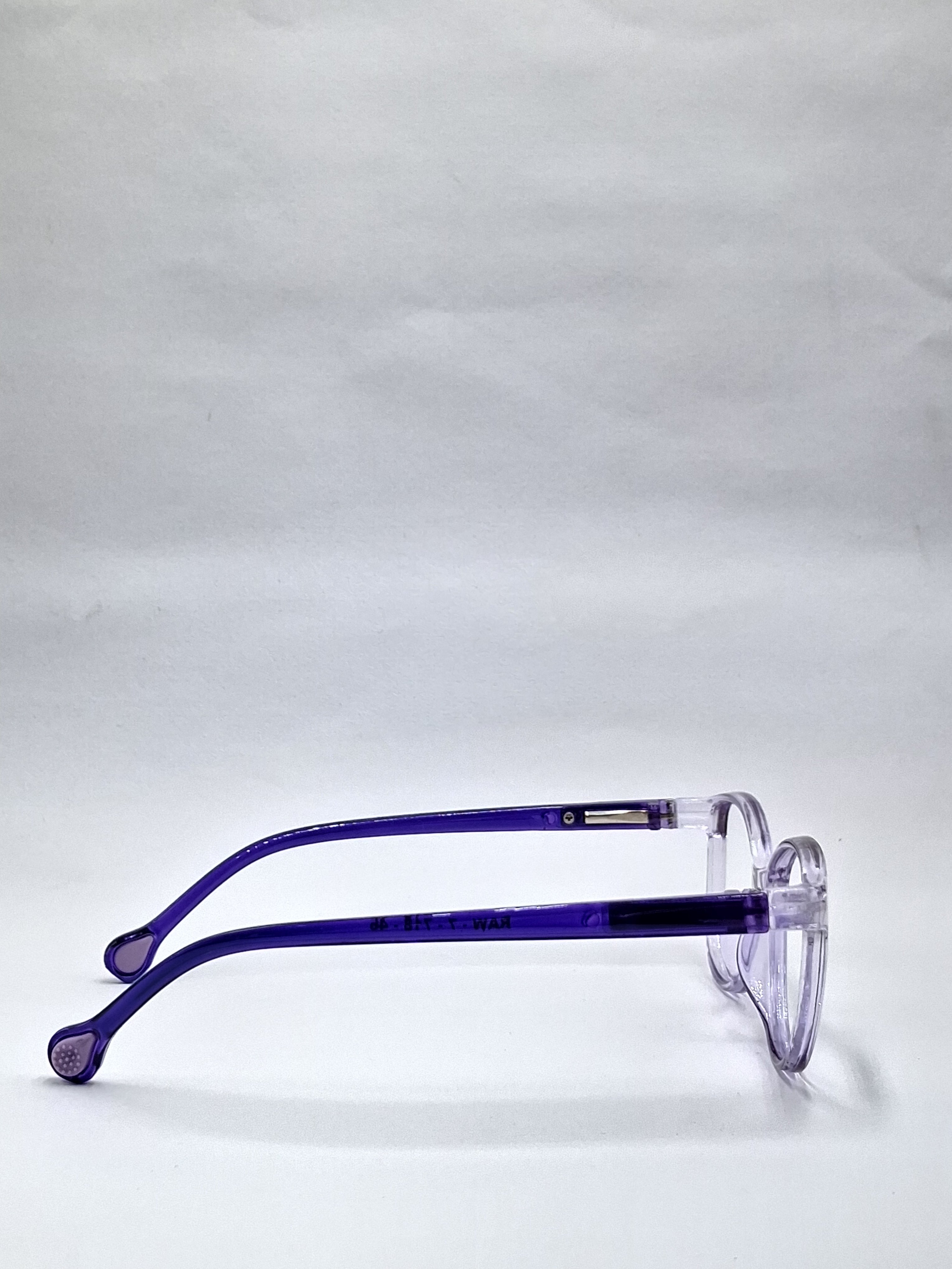 vision plus crystal purple with purple stick kids frame