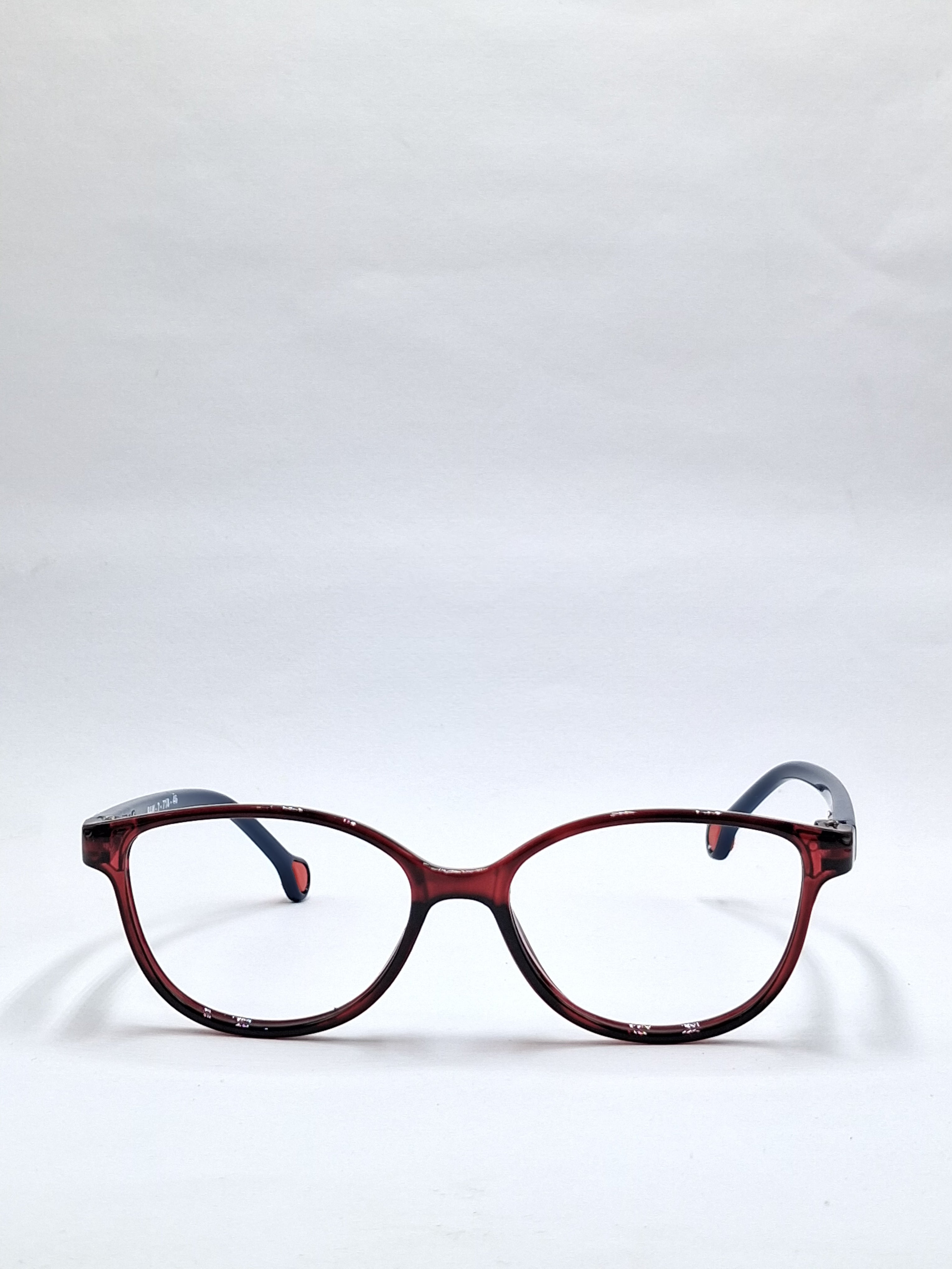 vision plus crystal brown and blue stick kids frame