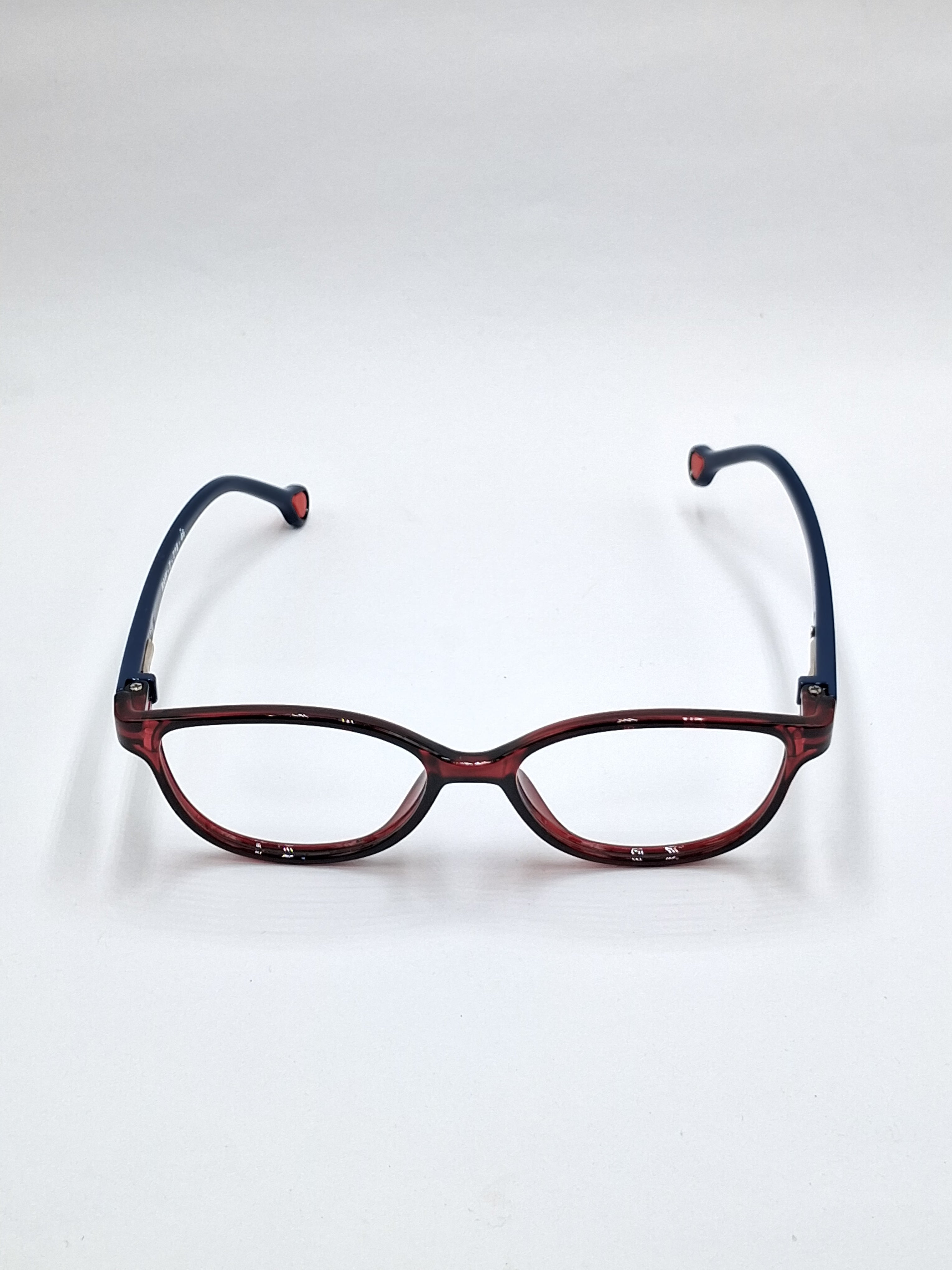 vision plus crystal brown and blue stick kids frame