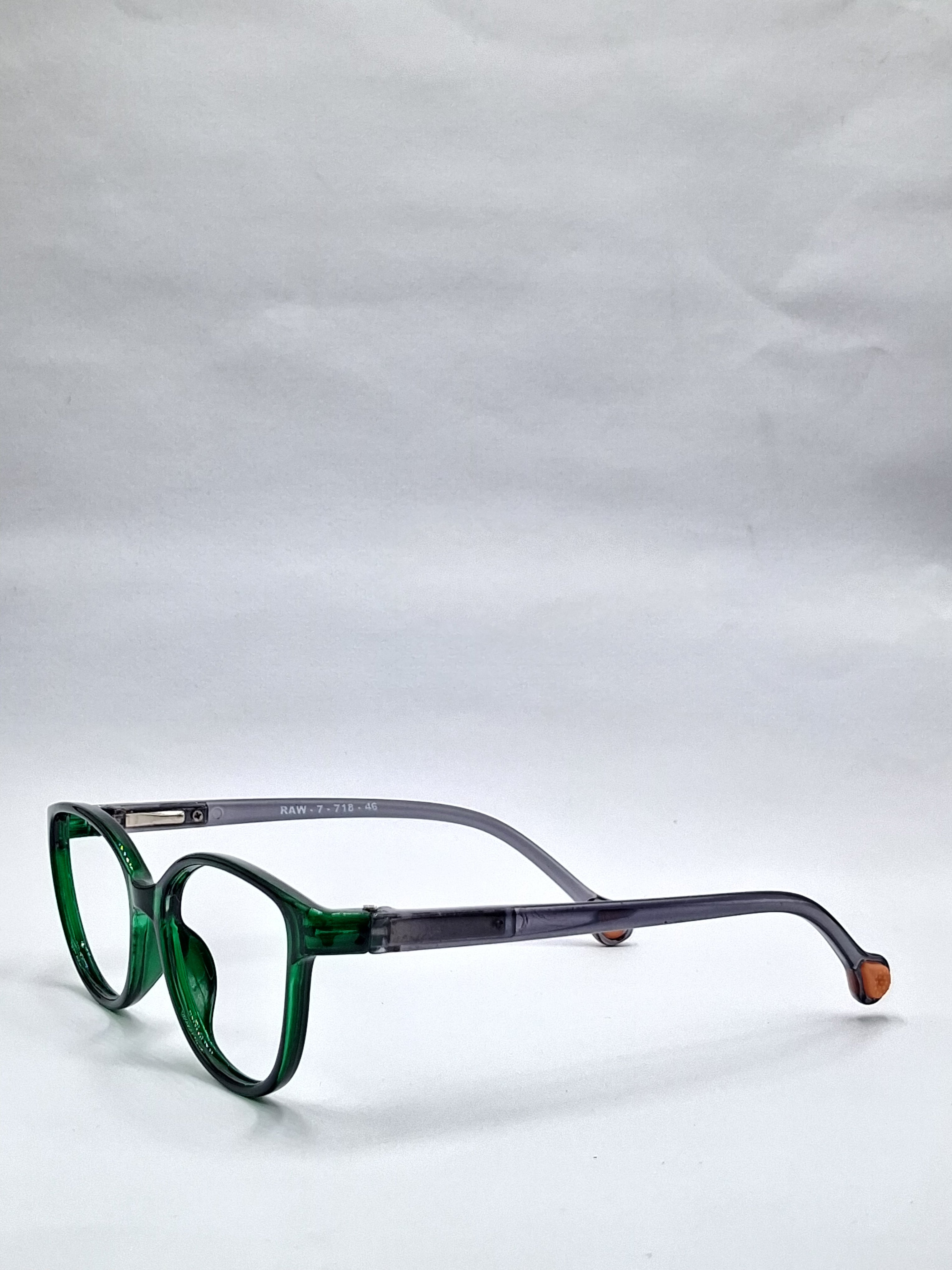 vision plus crystal green with gray stick kids frame