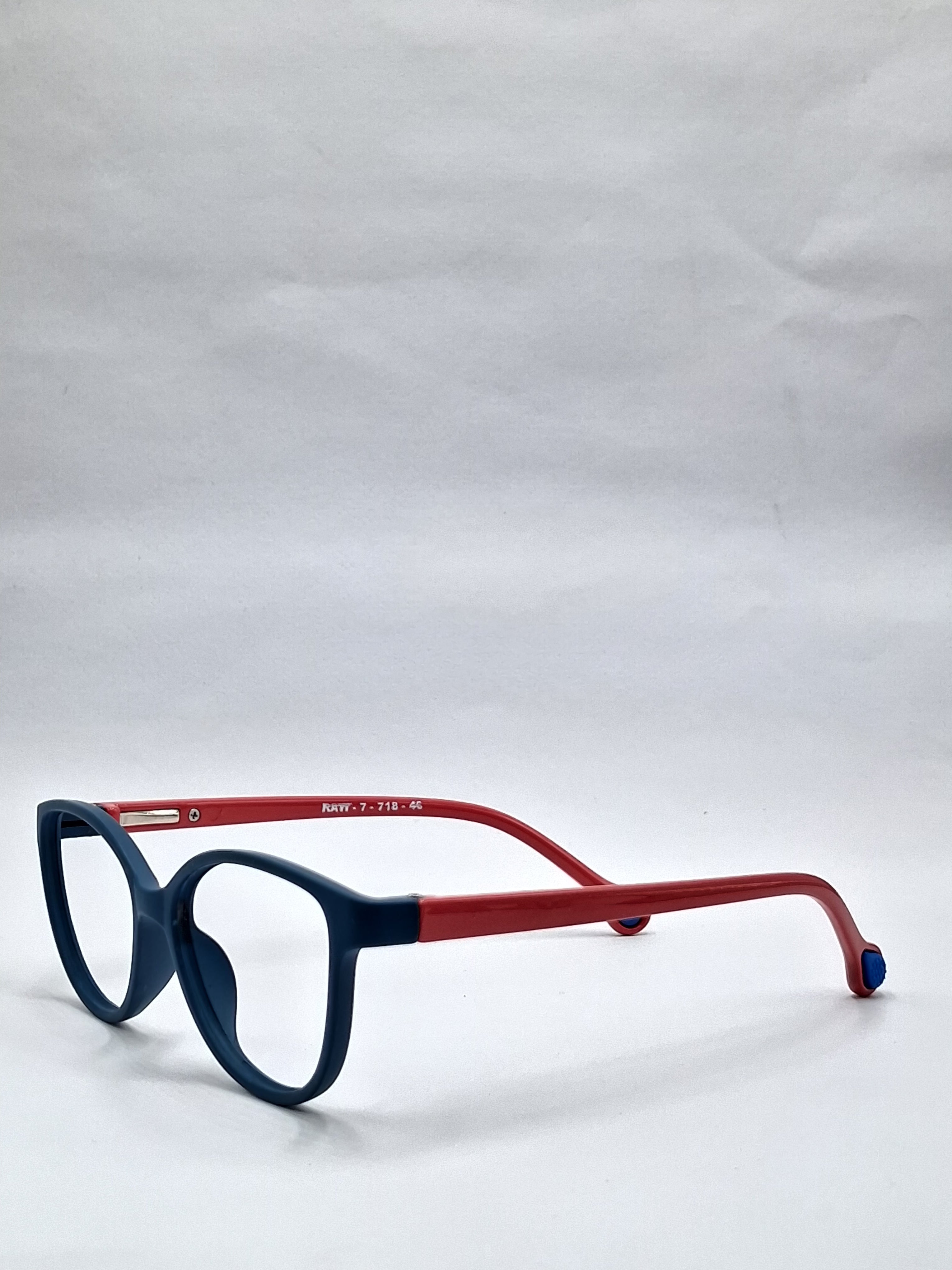 vision plus matte green with red stick kids frame