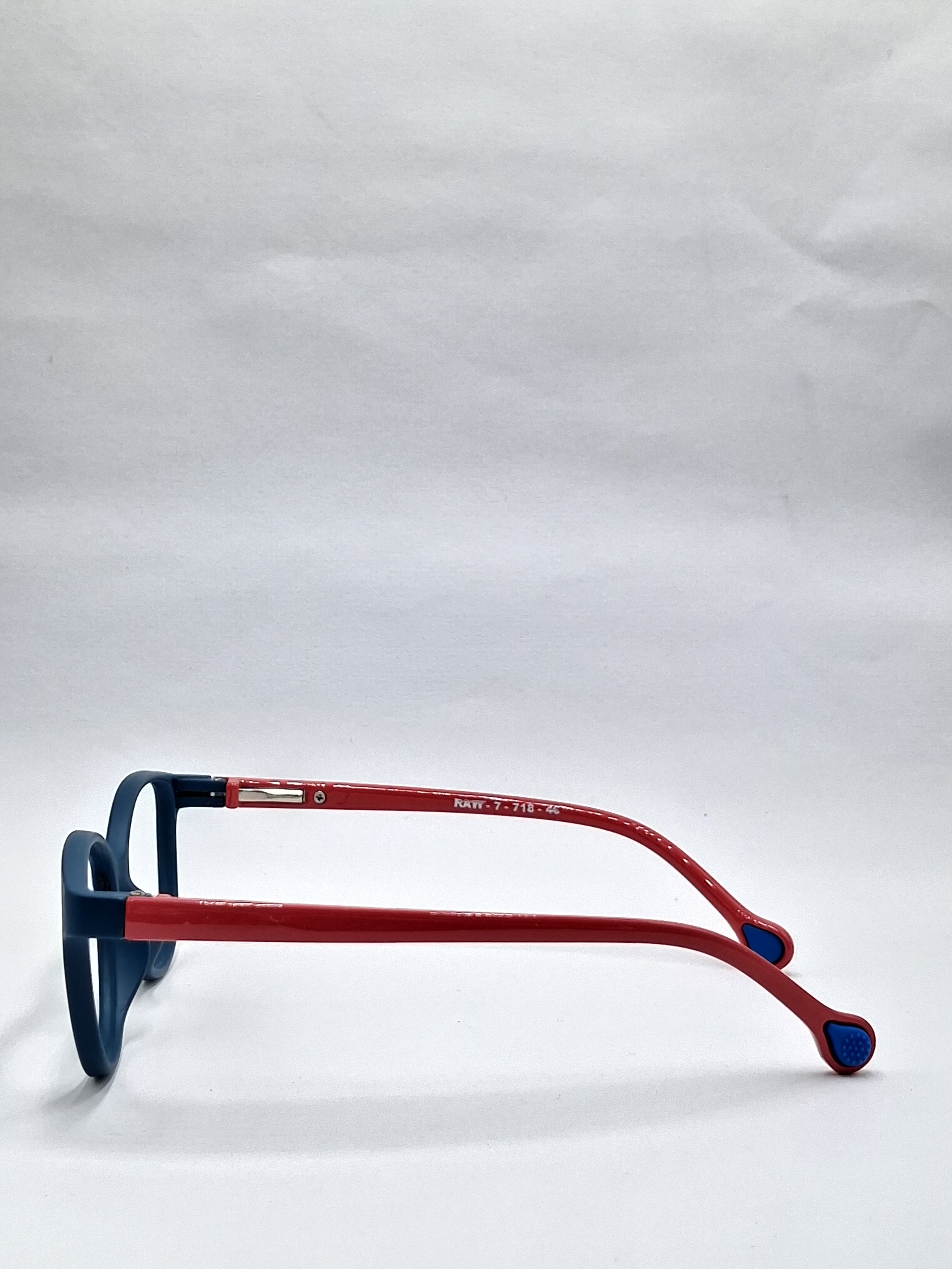 vision plus matte green with red stick kids frame