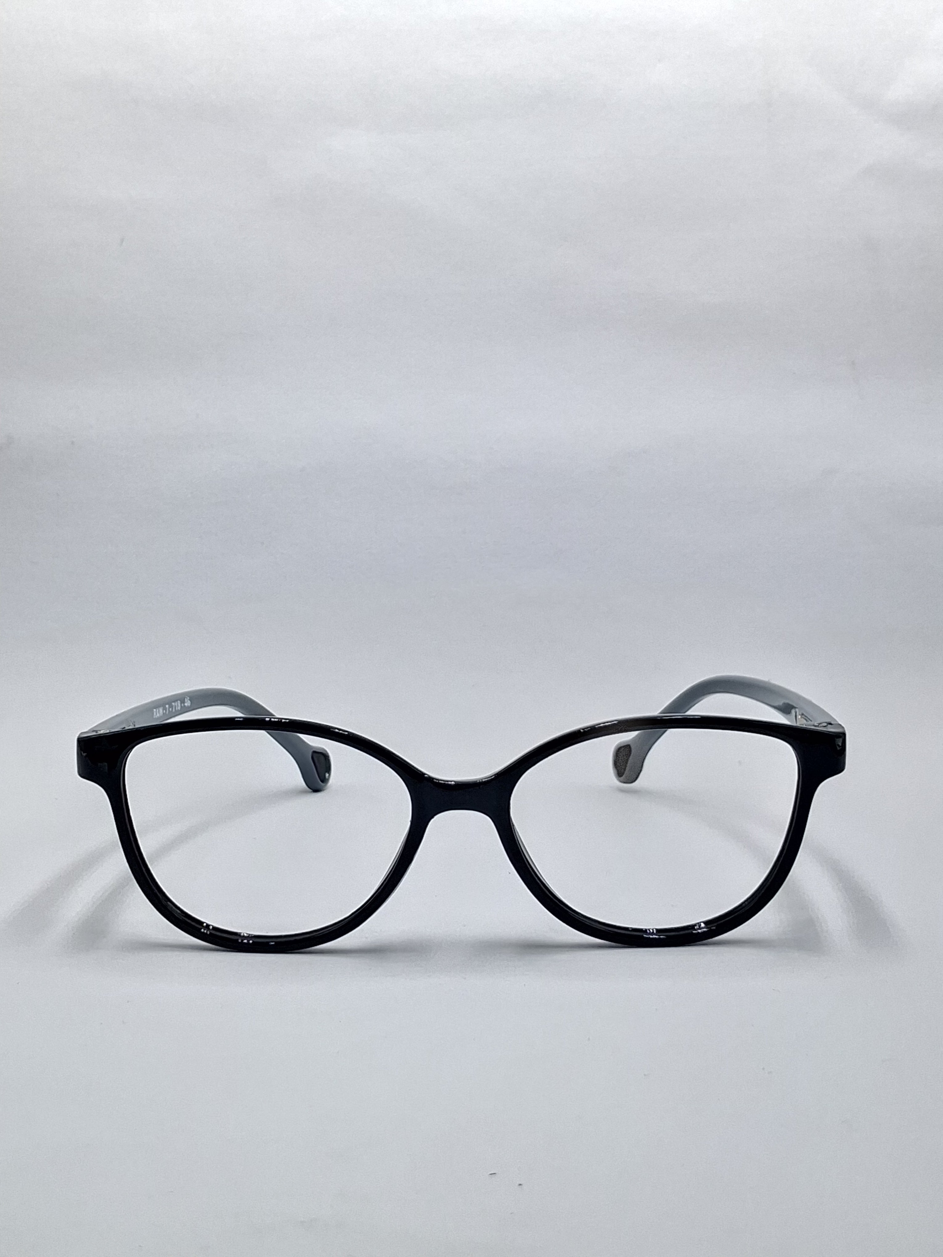vision plus glossy black with gray stick kids frame