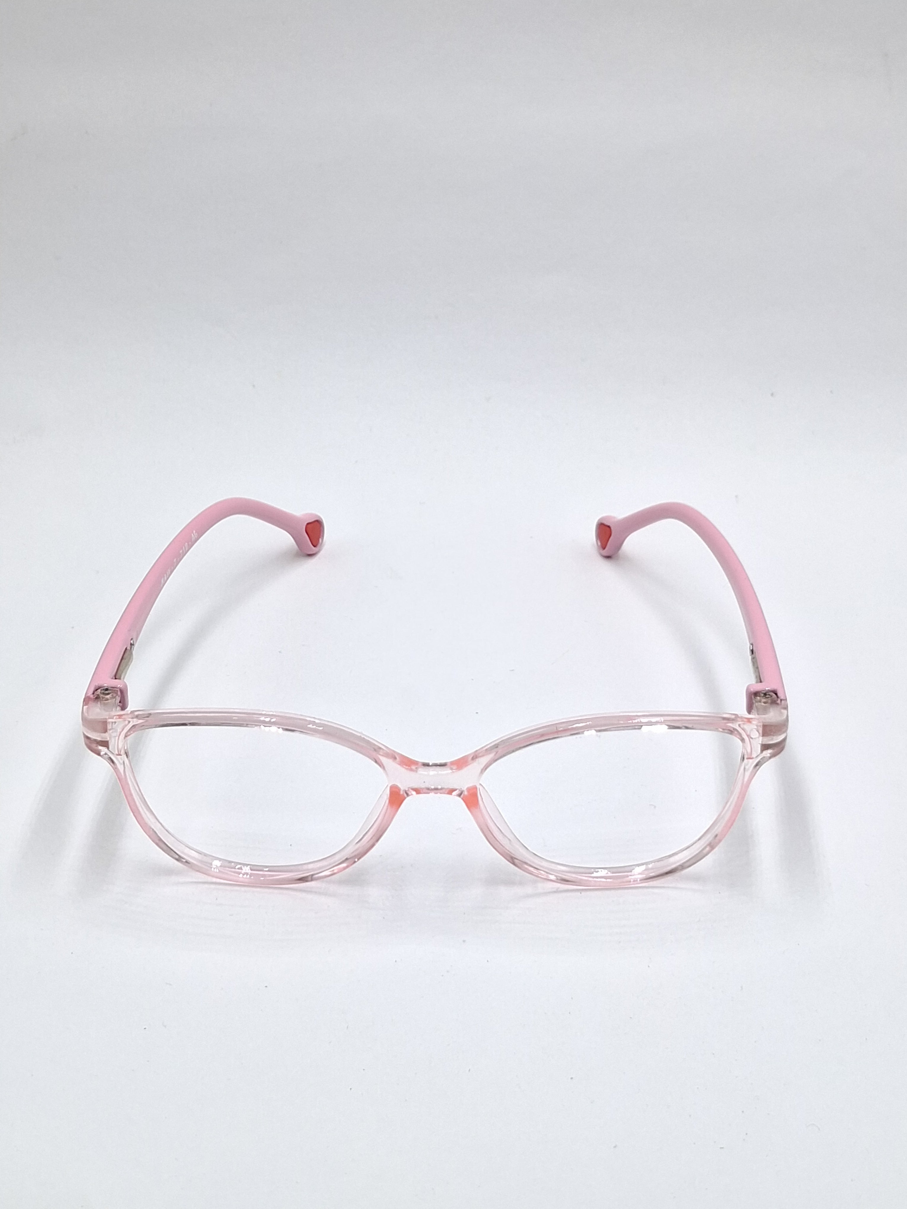 vision plus crystal pink and pink stick kids frame