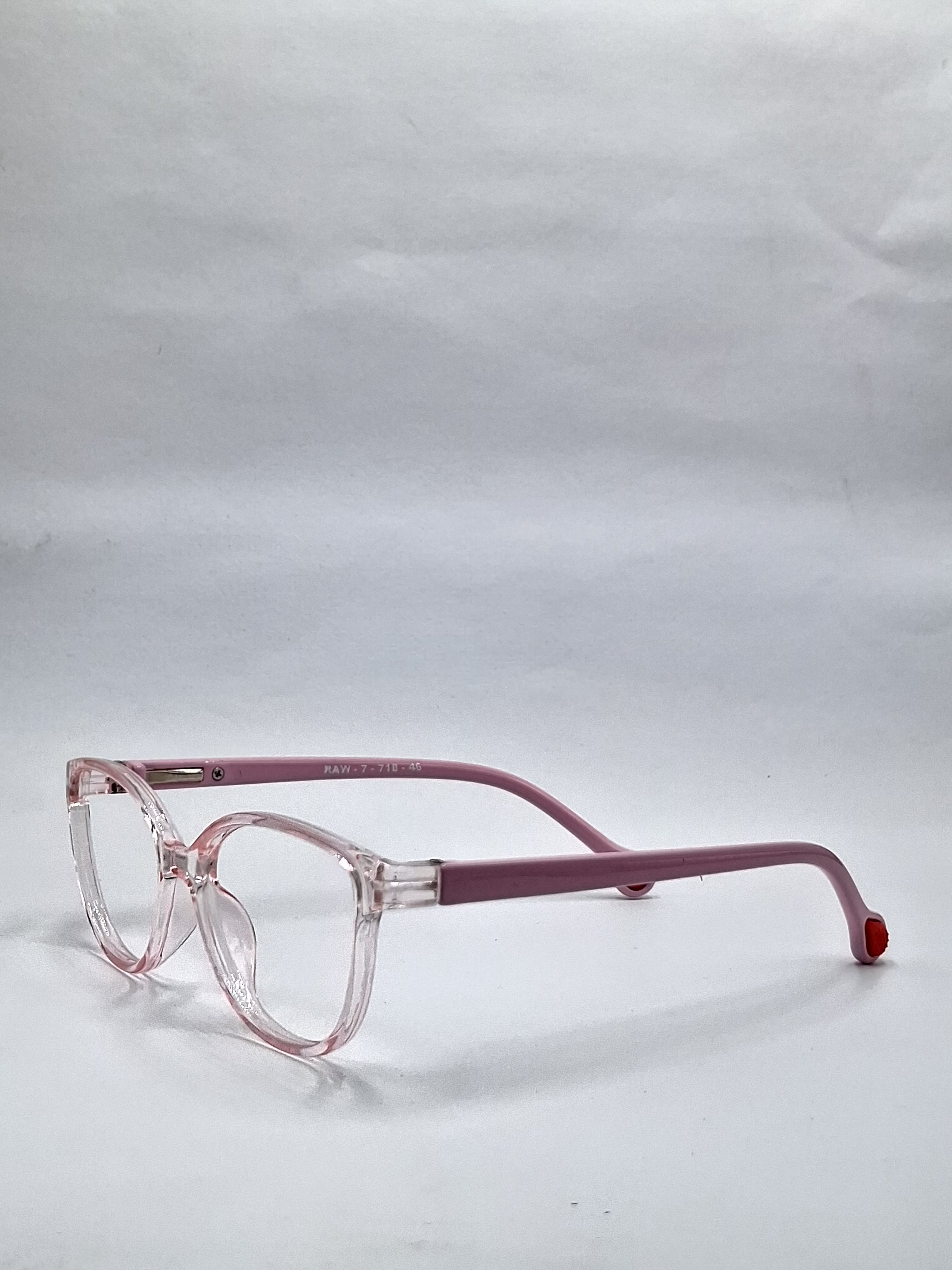vision plus crystal pink and pink stick kids frame