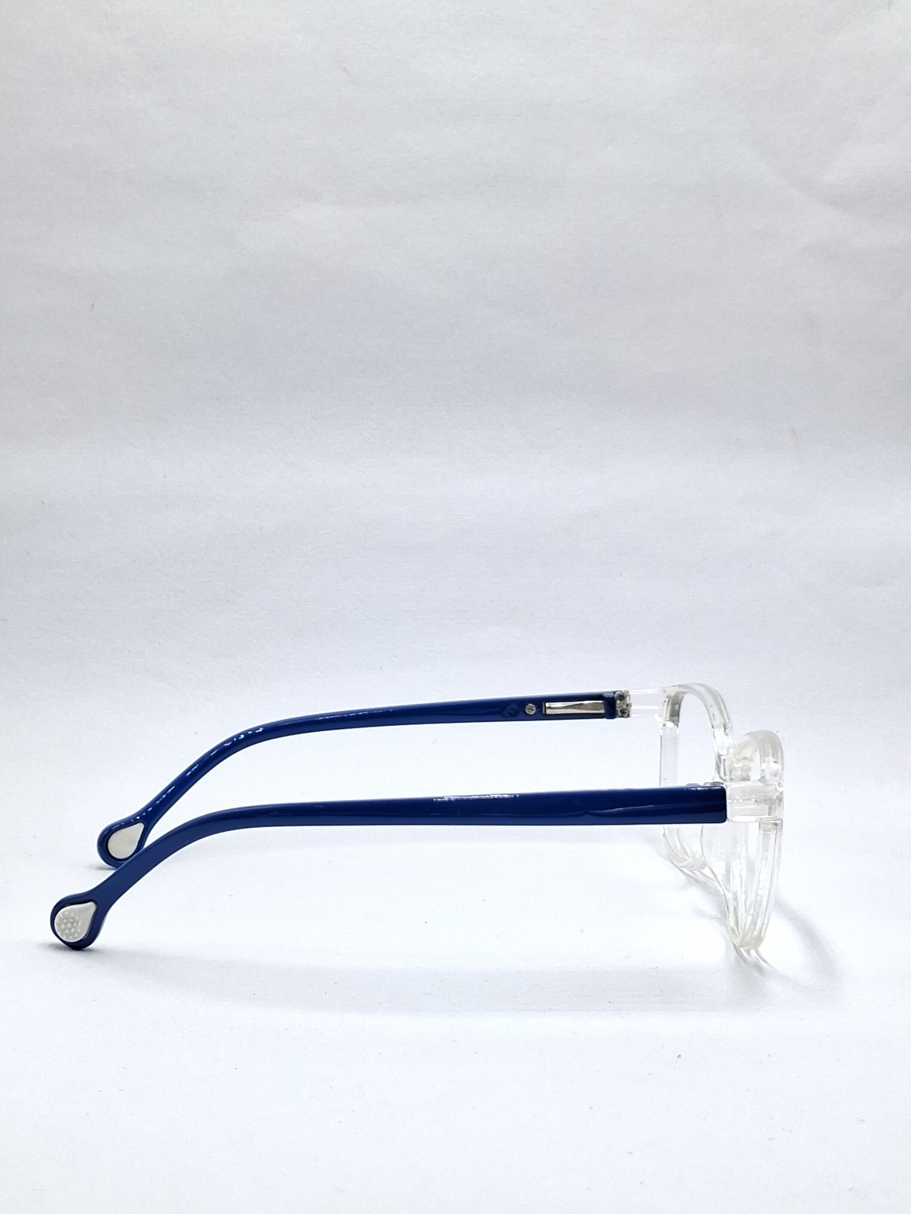 vision plus transparent and blue stick kids frame