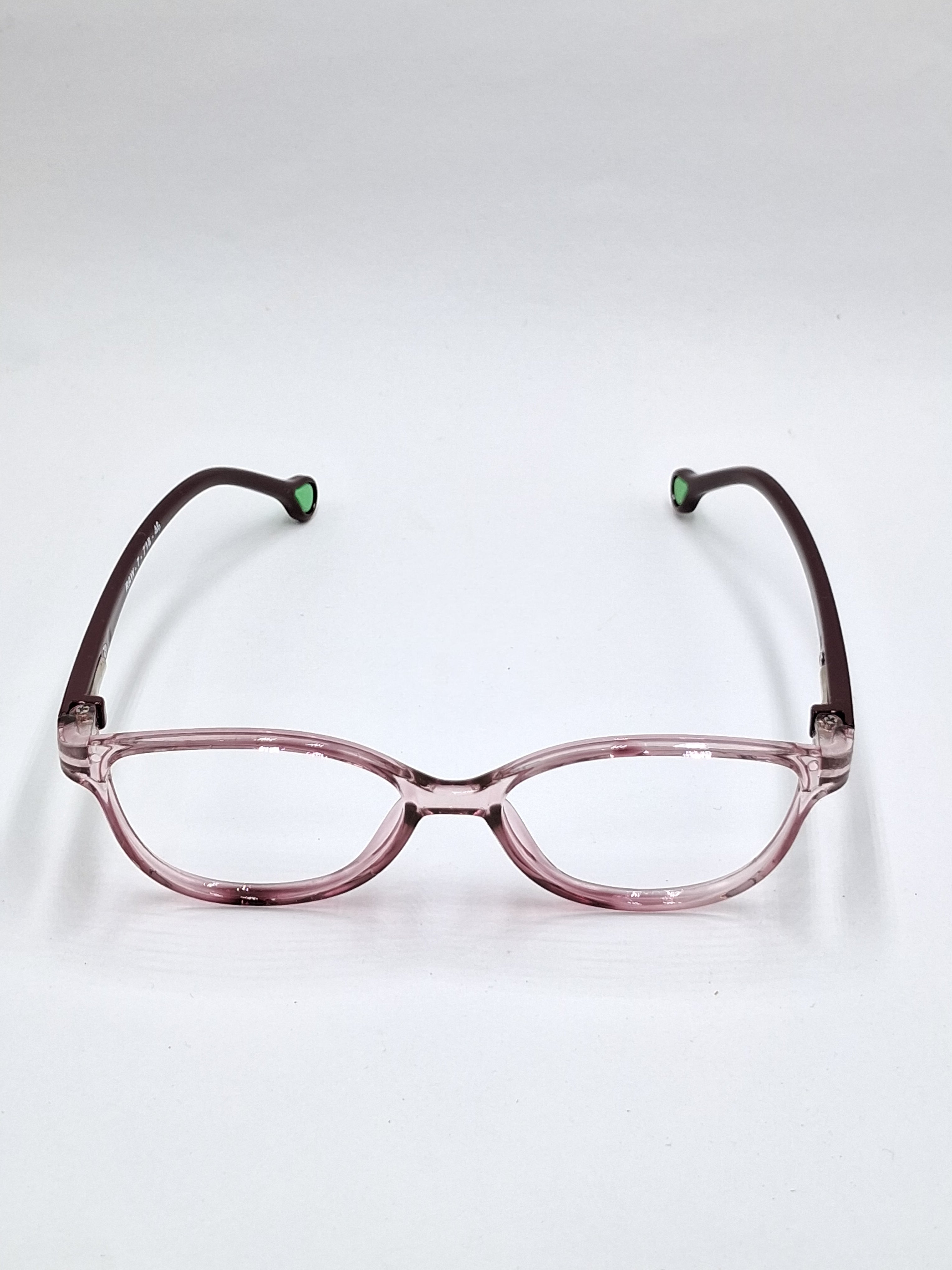 vision plus crystal brown kids frame