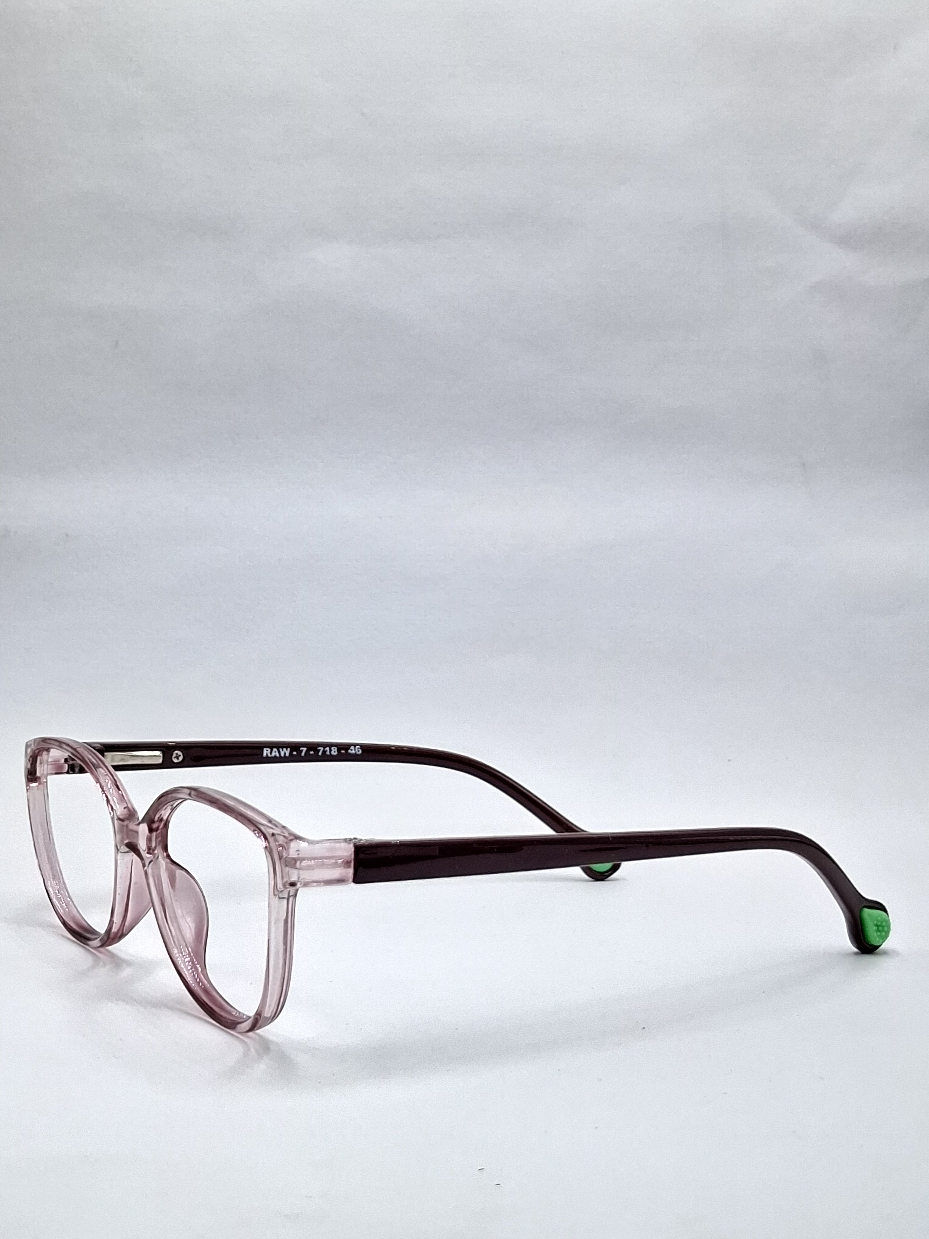 vision plus crystal brown kids frame
